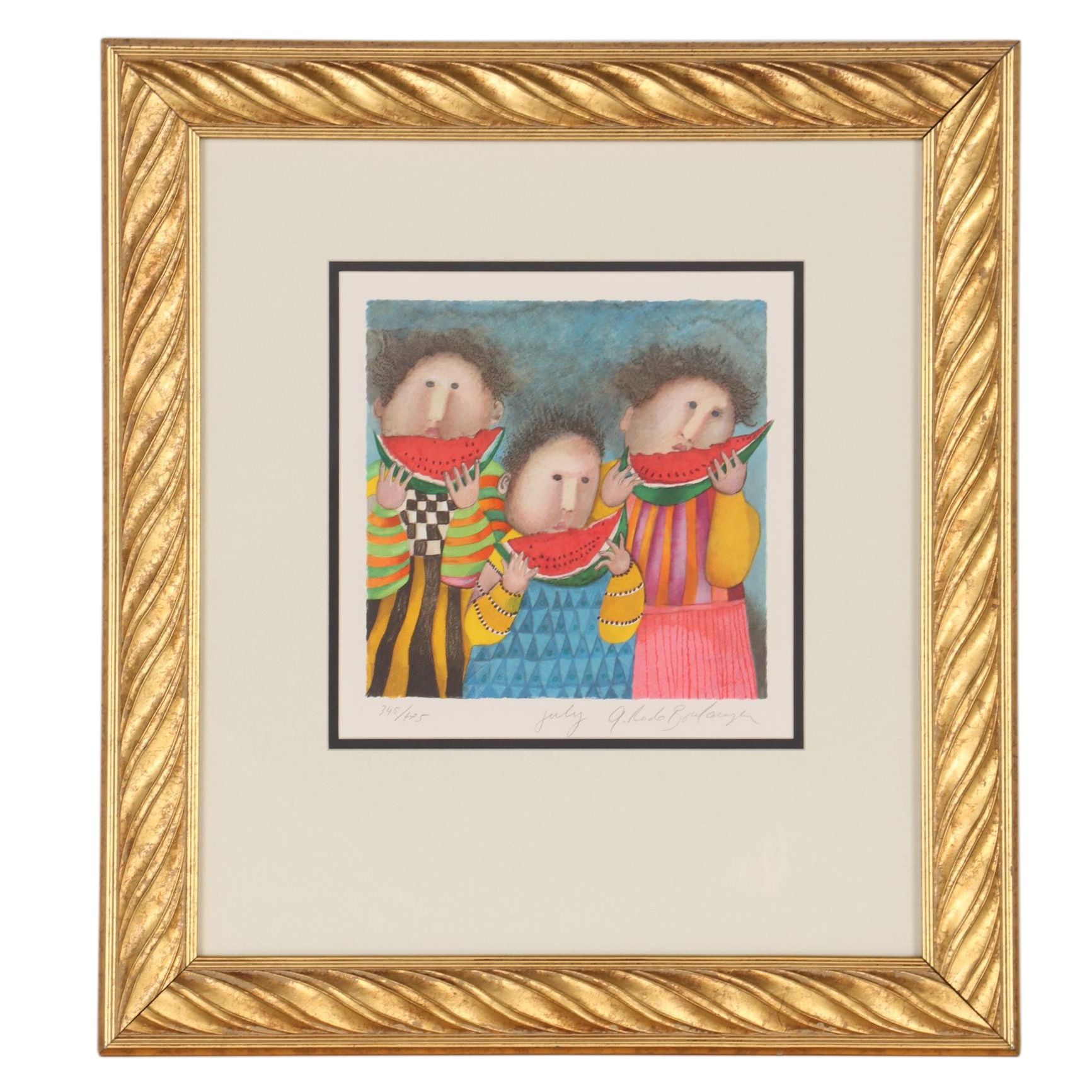 Graciela Rodo Boulanger Lithograph "July," Late 20th Century