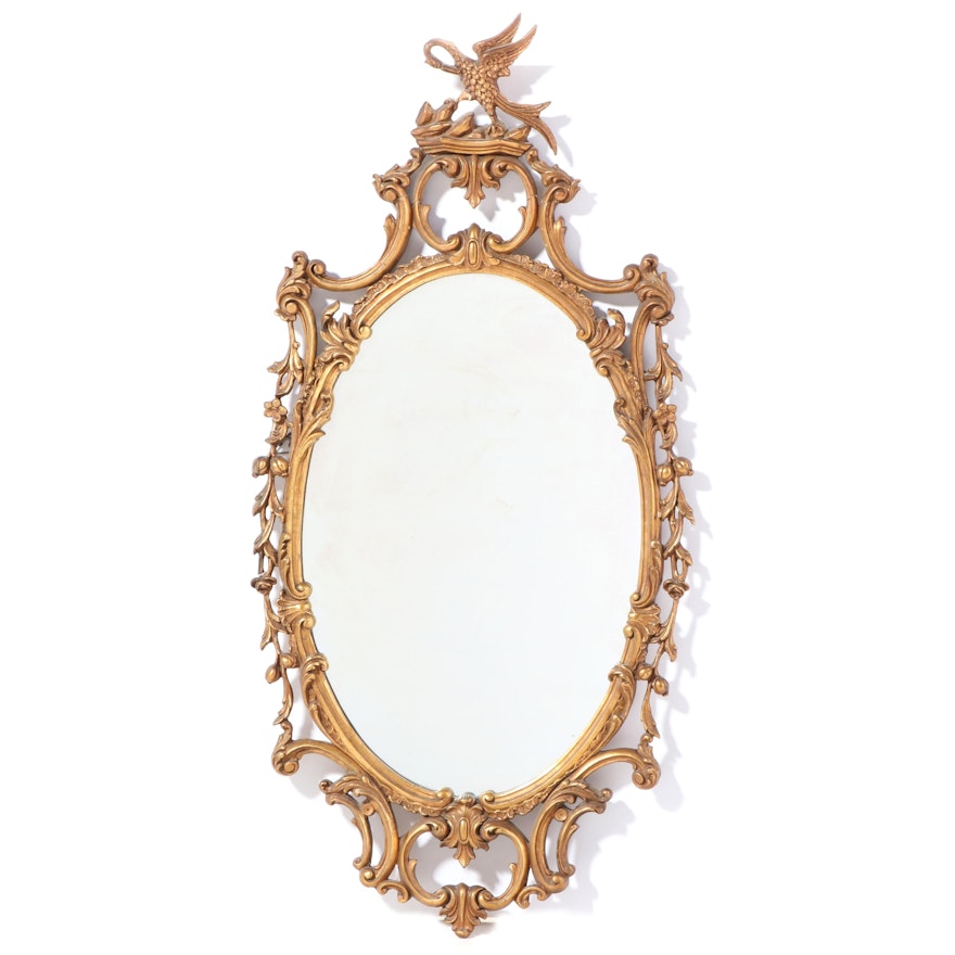 George III Style Giltwood Mirror, 20th Century