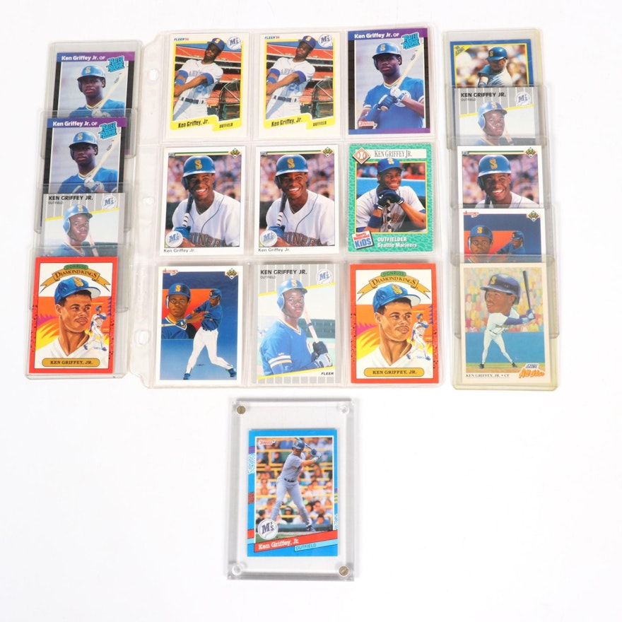 Ken Griffey Jr. Rookie and MLB Trading Cards, 1980s-1990s