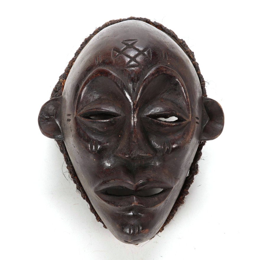 Chokwe Style Wood Mask, Central Africa