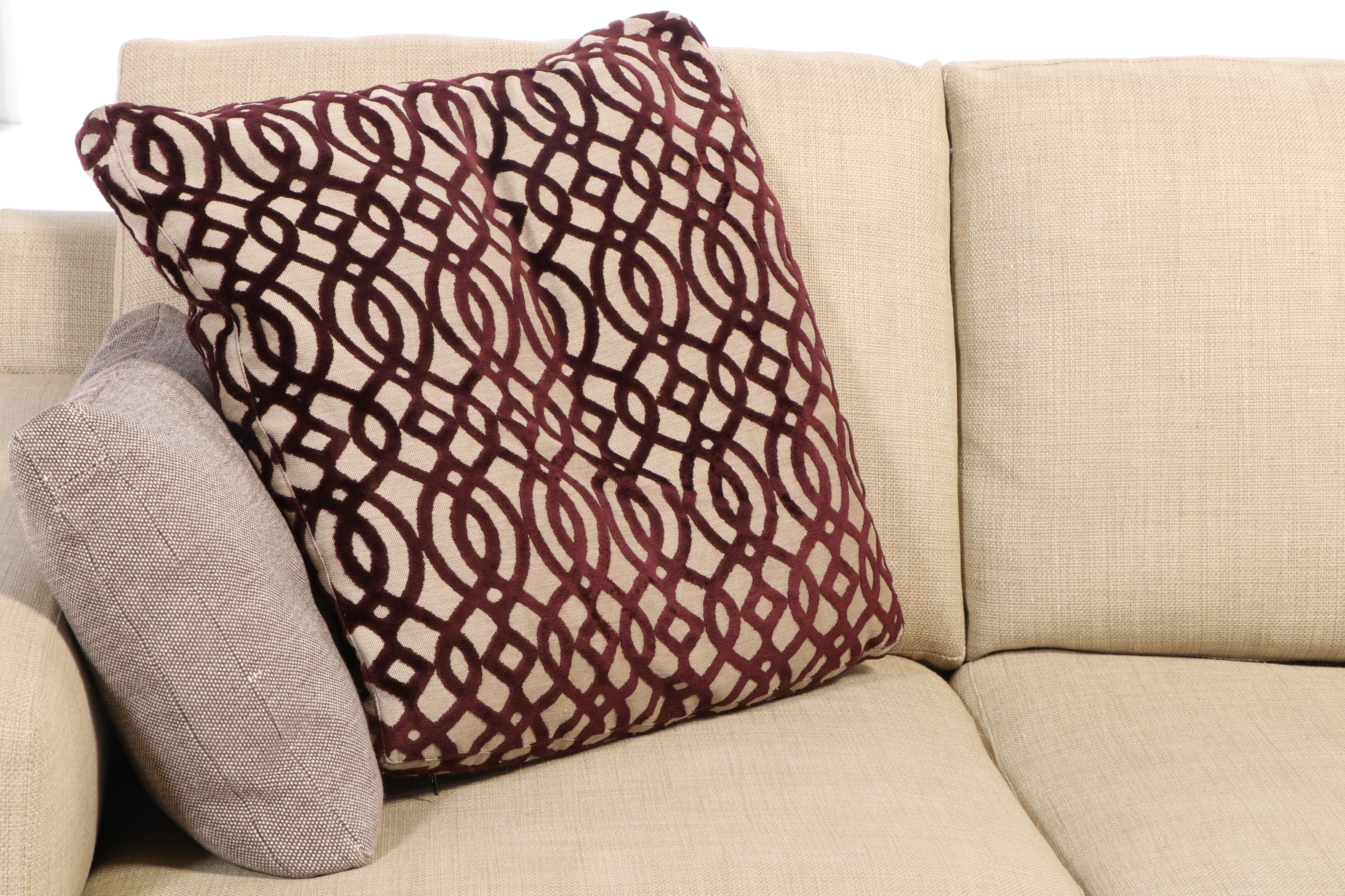 B&B Italia Contemporary Upholstered Two-Piece Sectional Sofa