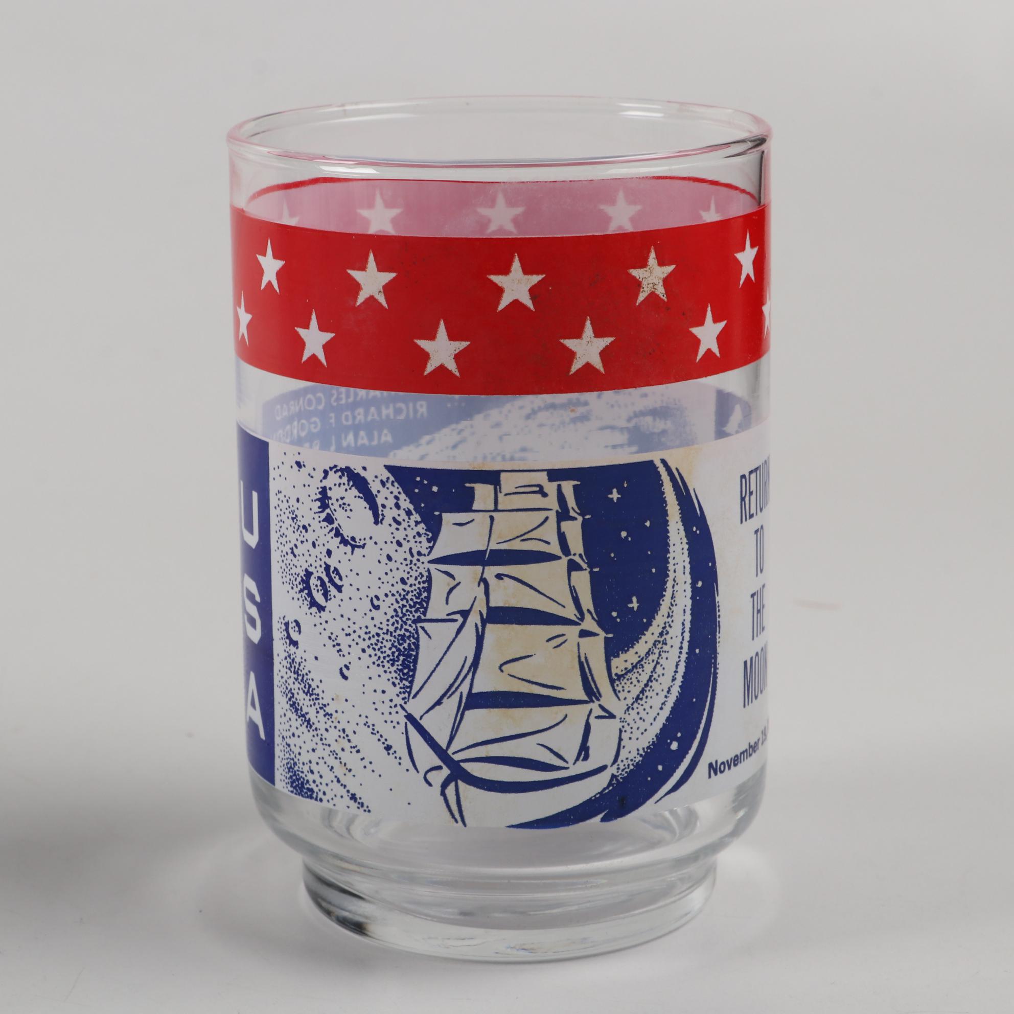 Libbey Apollo Mission Commemorative Glass Juice Set with Pitcher