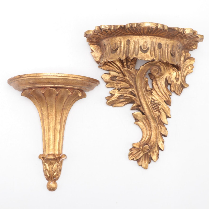 Florentia, and Other Italian Giltwood Wall Bracket,20th Century