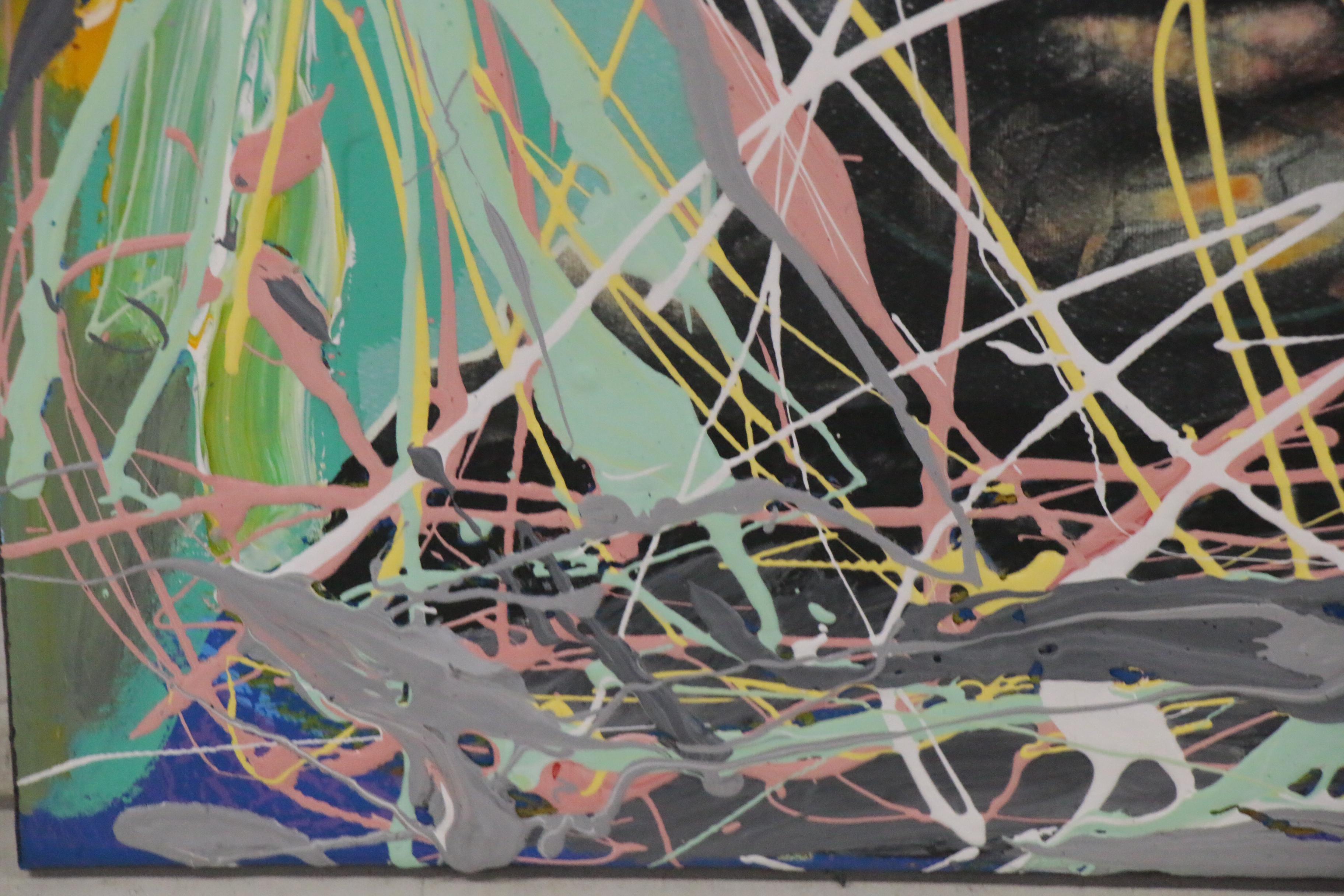 Abiola Idowu Mixed Media Painting "Thanksgiving," 2020