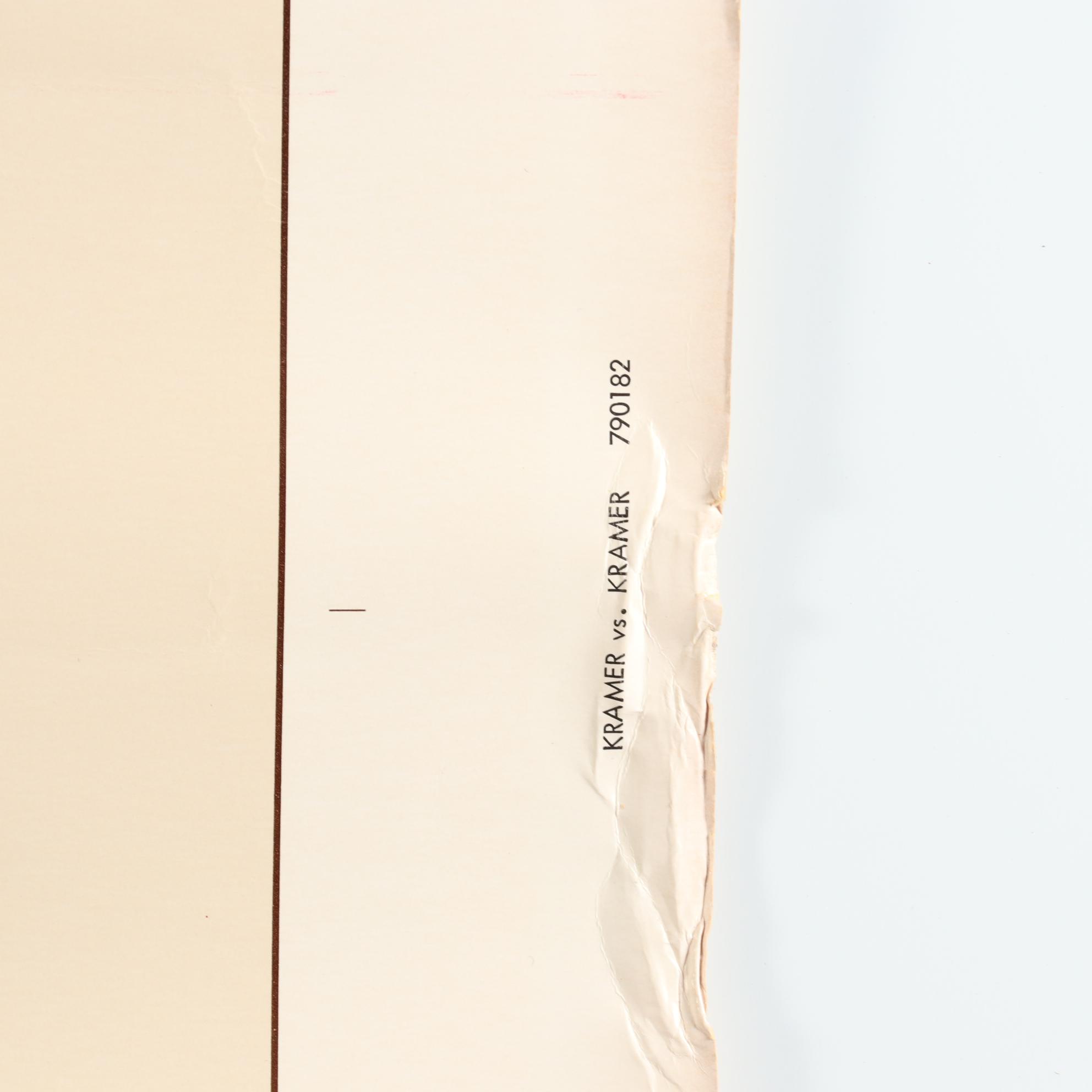 "Kramer vs. Kramer" Halftone Movie Poster, 1979