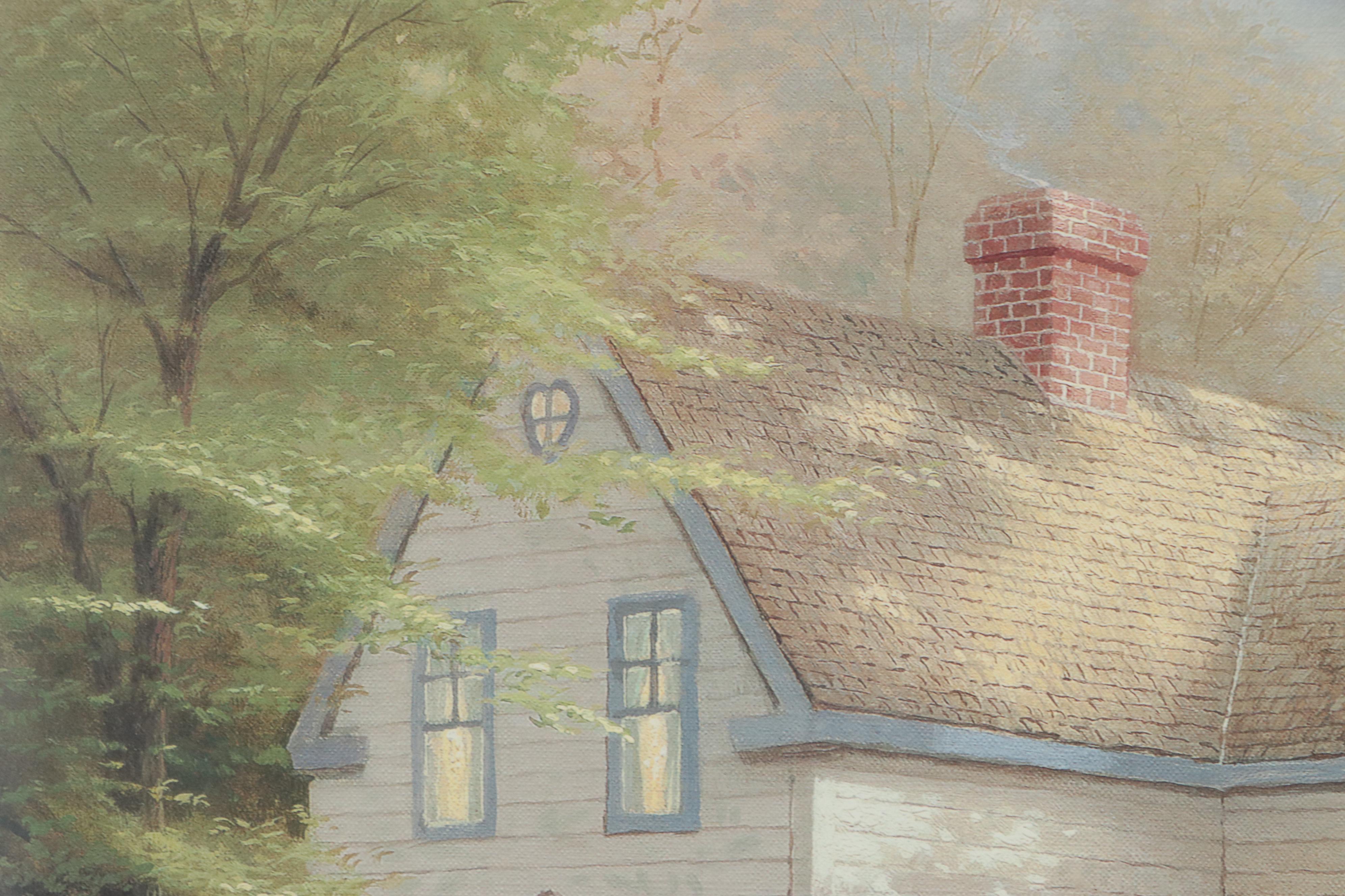 Offset Lithograph after Thomas Kinkade "Home is Where the Heart Is II"