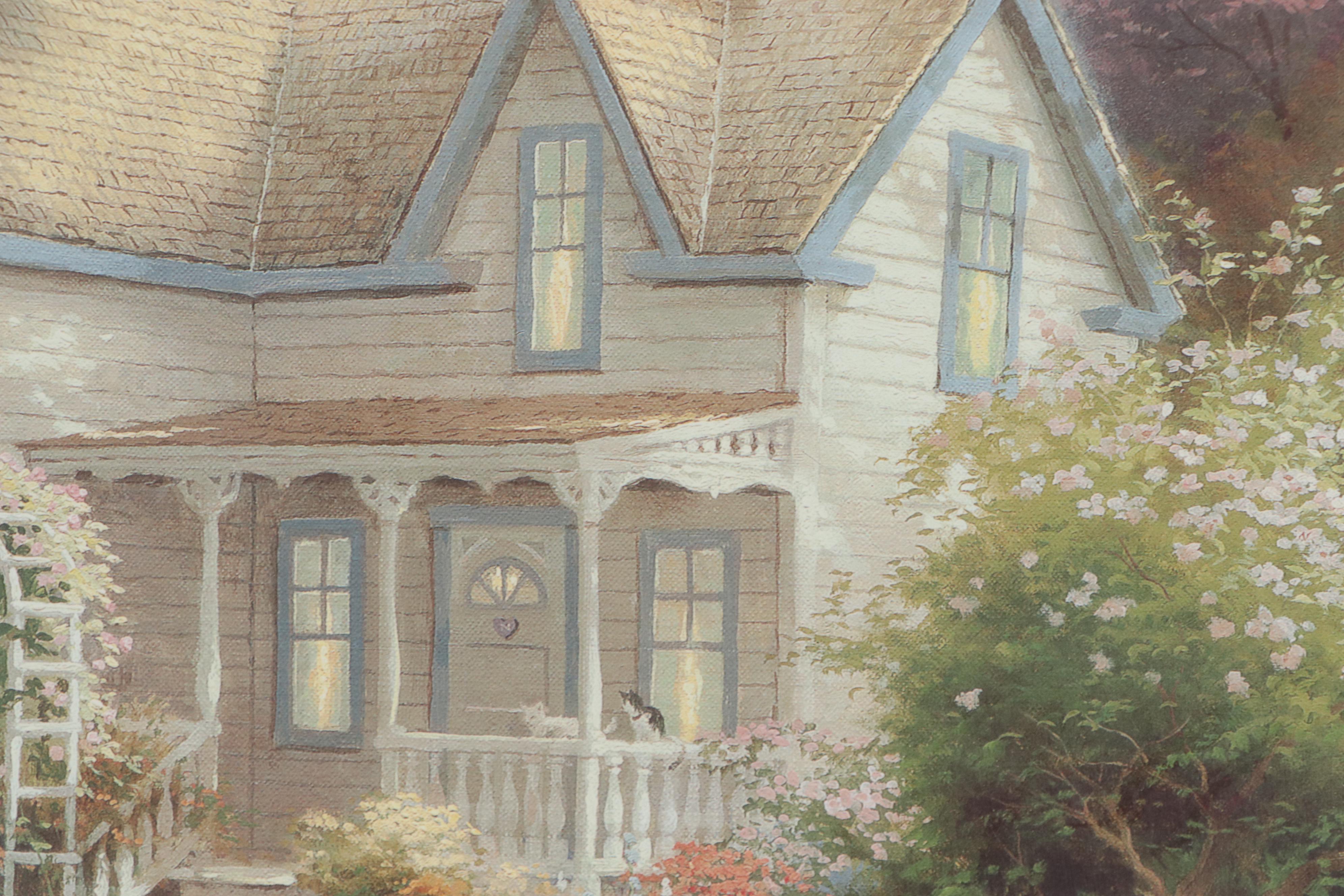 Offset Lithograph after Thomas Kinkade "Home is Where the Heart Is II"