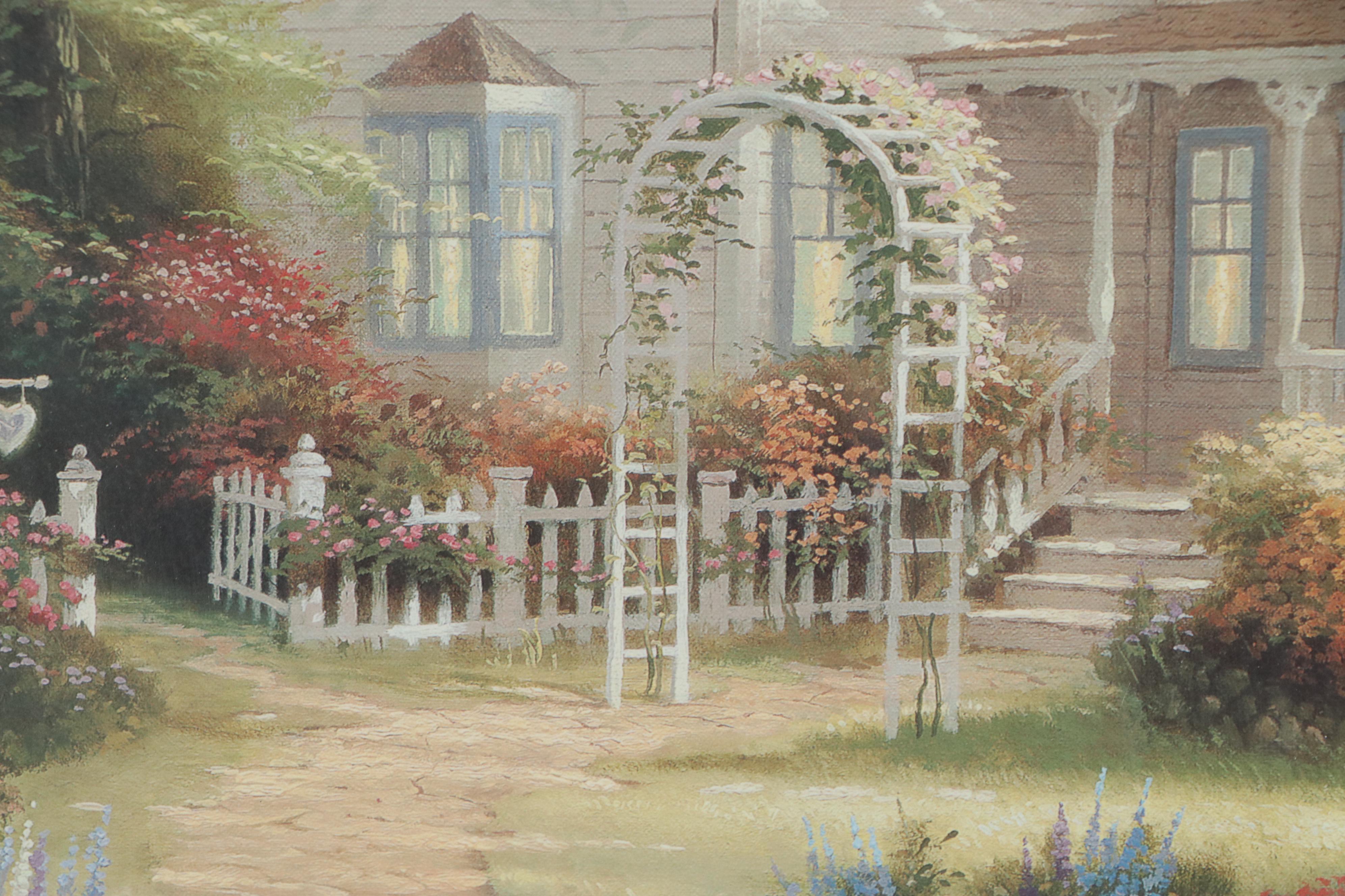 Offset Lithograph after Thomas Kinkade "Home is Where the Heart Is II"