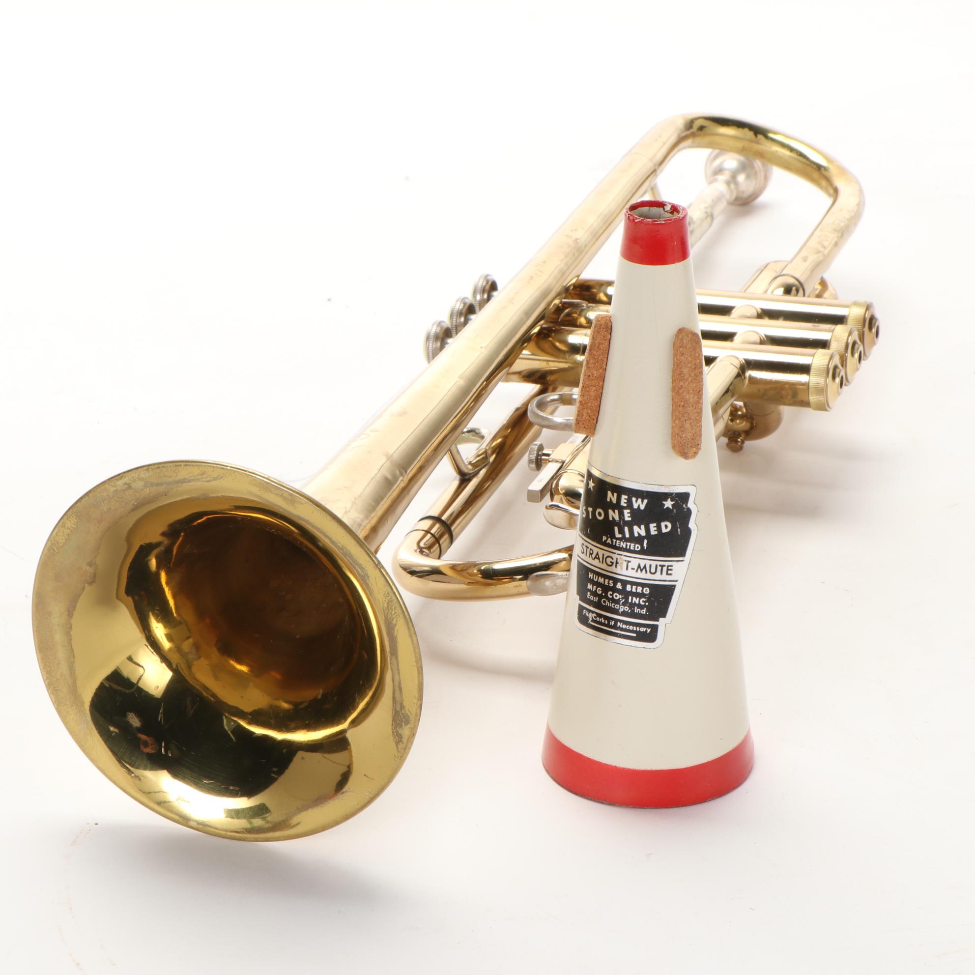 Buescher Aristocrat Brass Trumpet with Case