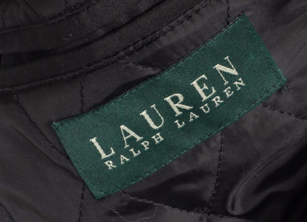 Men's LAUREN Ralph Lauren Wool Blend Peacoat and Fownes Bros. Leather Gloves