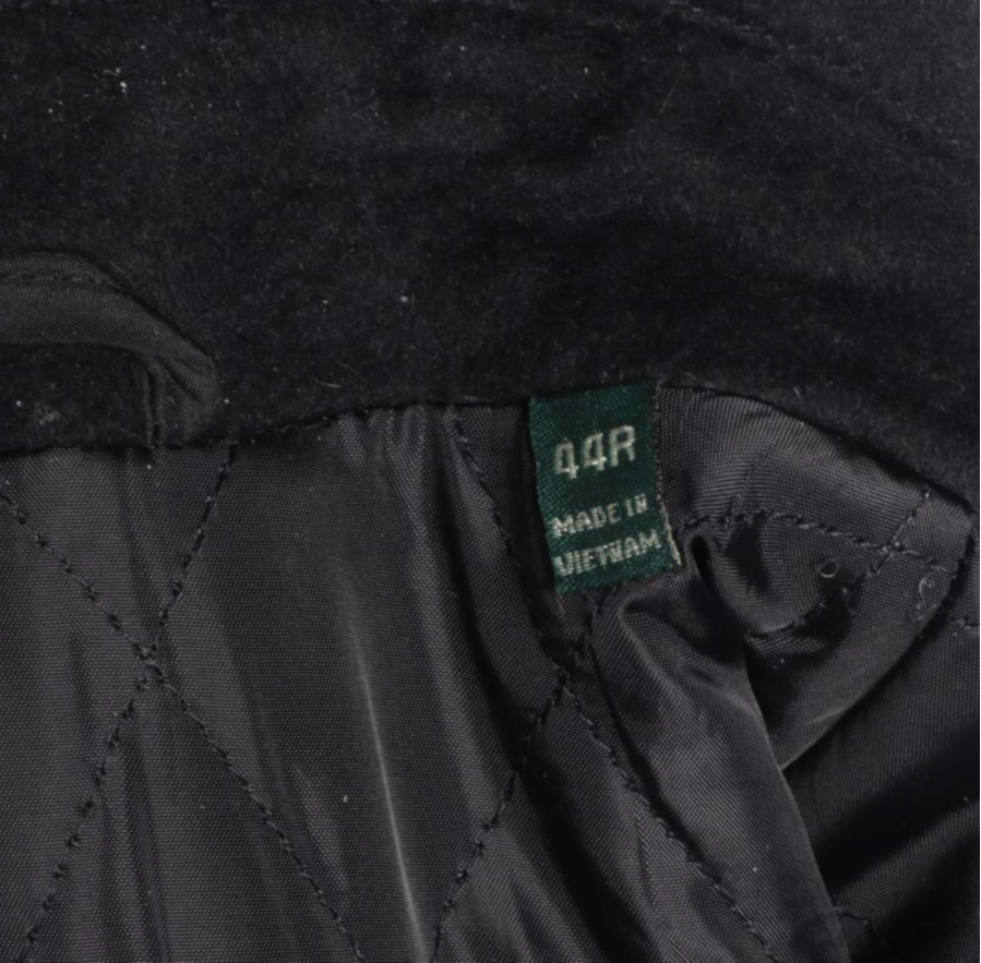 Men's LAUREN Ralph Lauren Wool Blend Peacoat and Fownes Bros. Leather Gloves