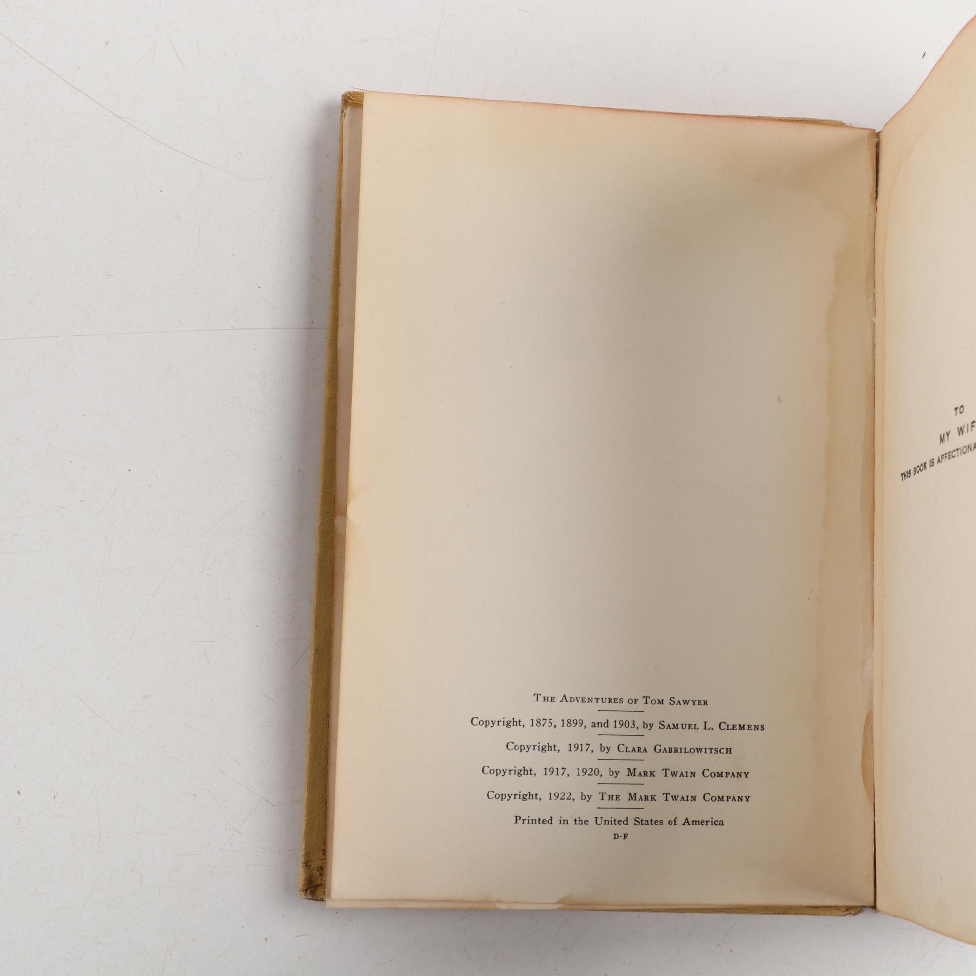 "The Complete Works of Mark Twain", 25 Volume Collection, Early 20th Century