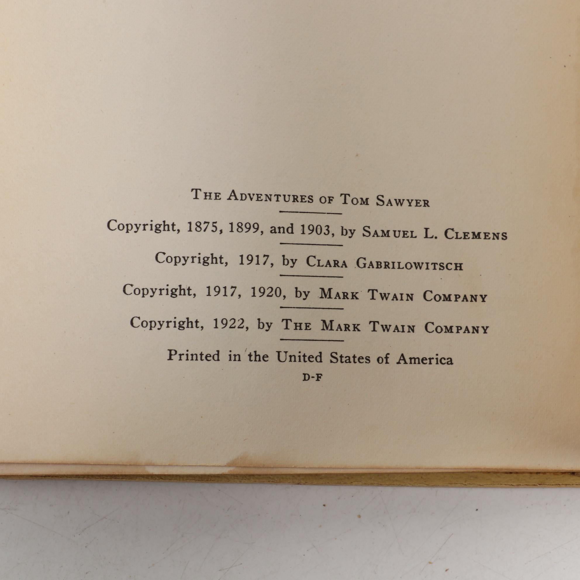 "The Complete Works of Mark Twain", 25 Volume Collection, Early 20th Century