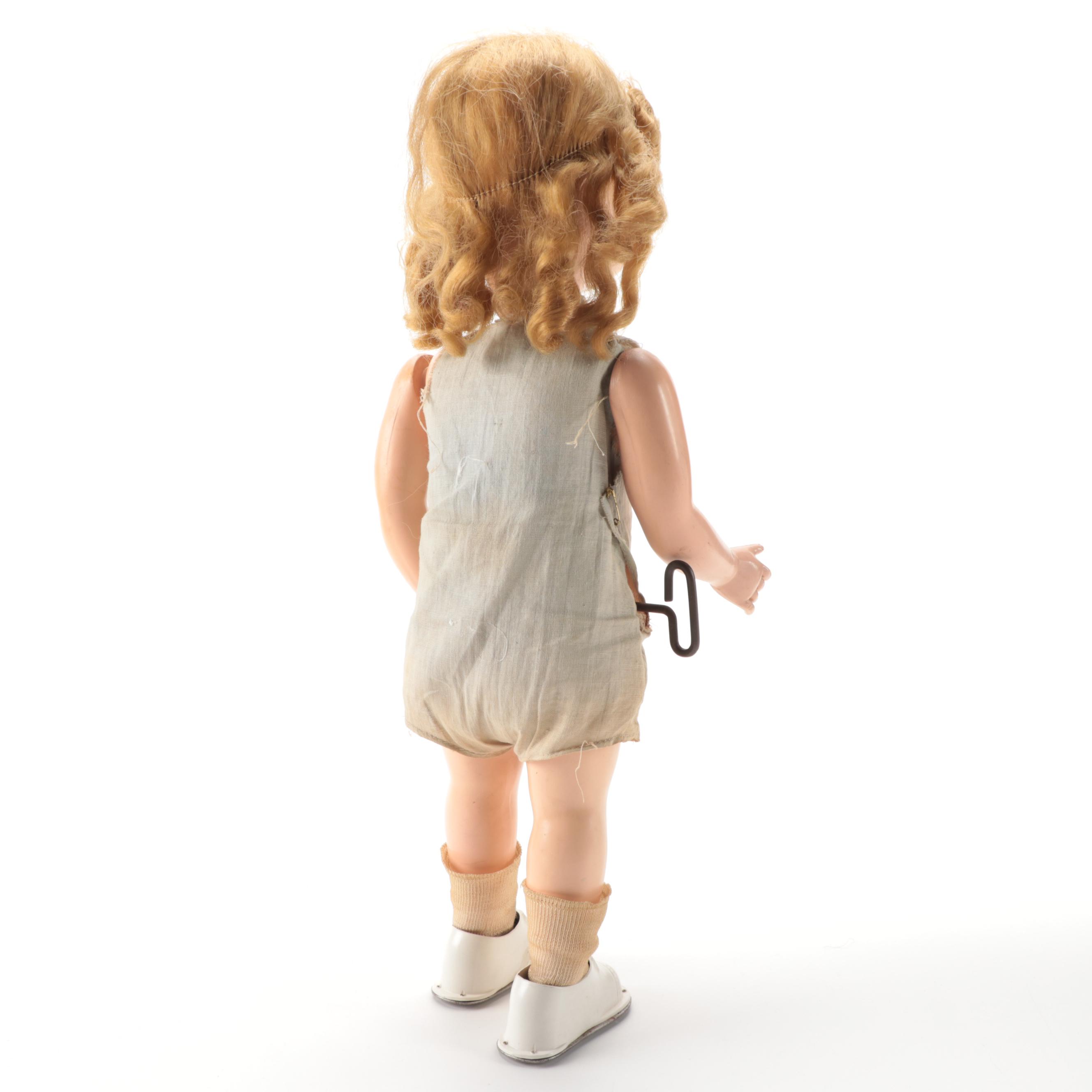 "Walking Wanda" Wind Up Doll with Additional Doll Parts, Vintage