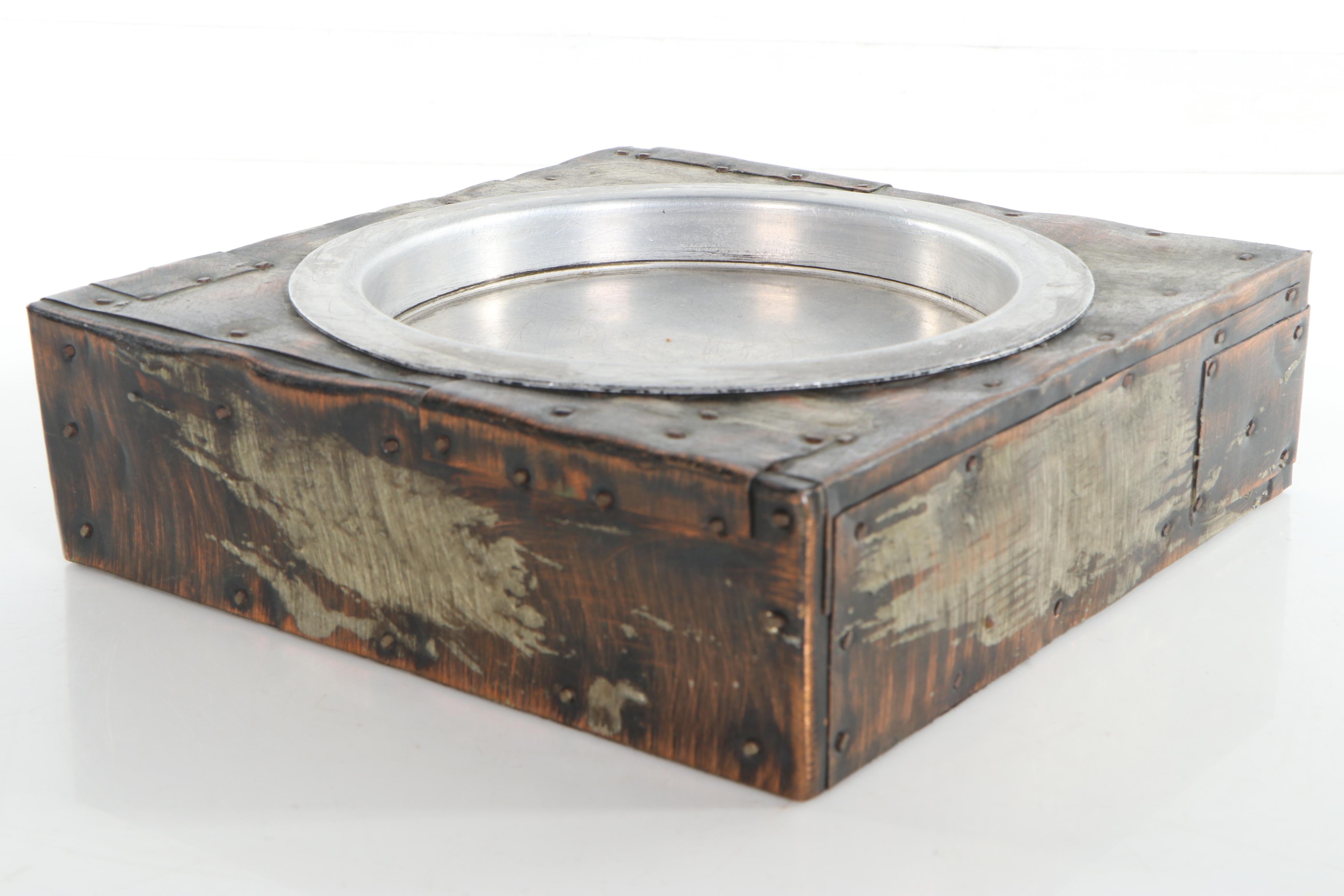 Paul Evans Copper-Plated Patchwork Ashtray