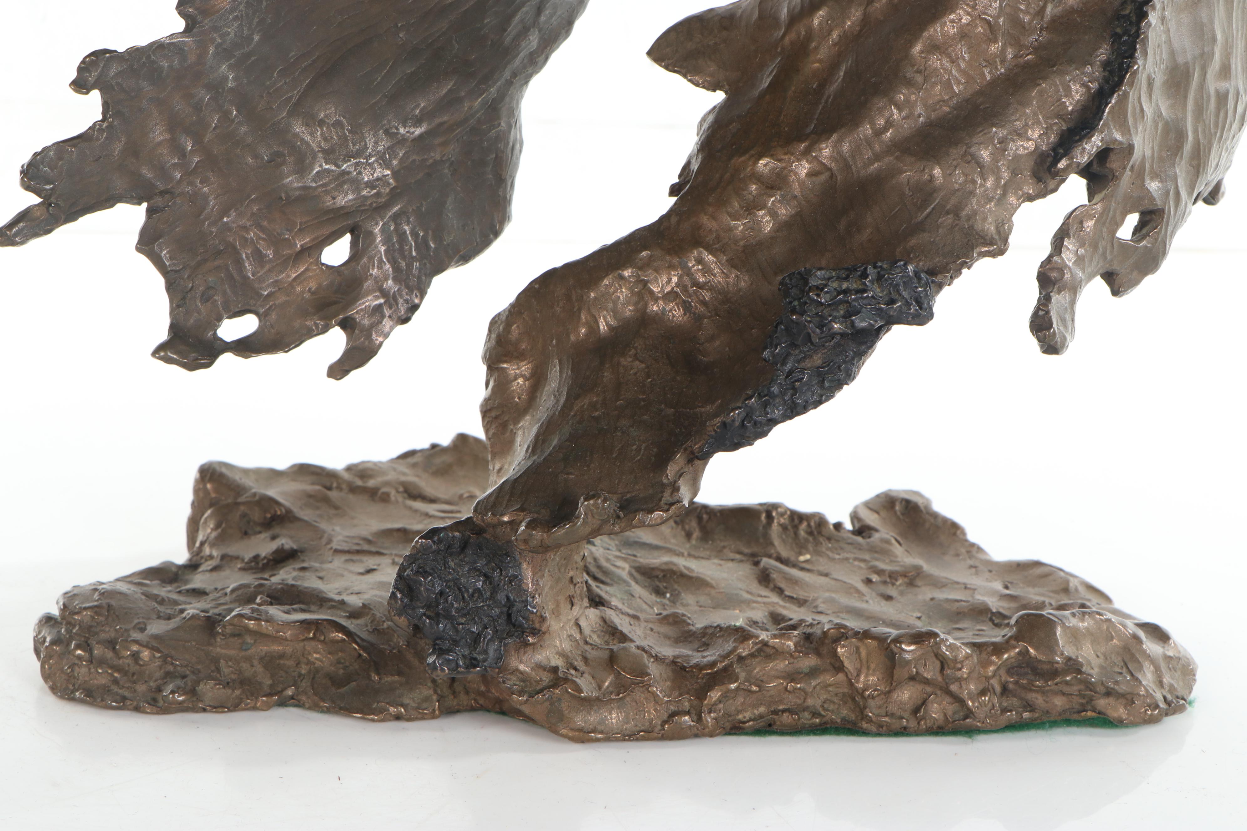 Mark Hopkins Bronze Sculpture "Broken Treaty," circa 1993