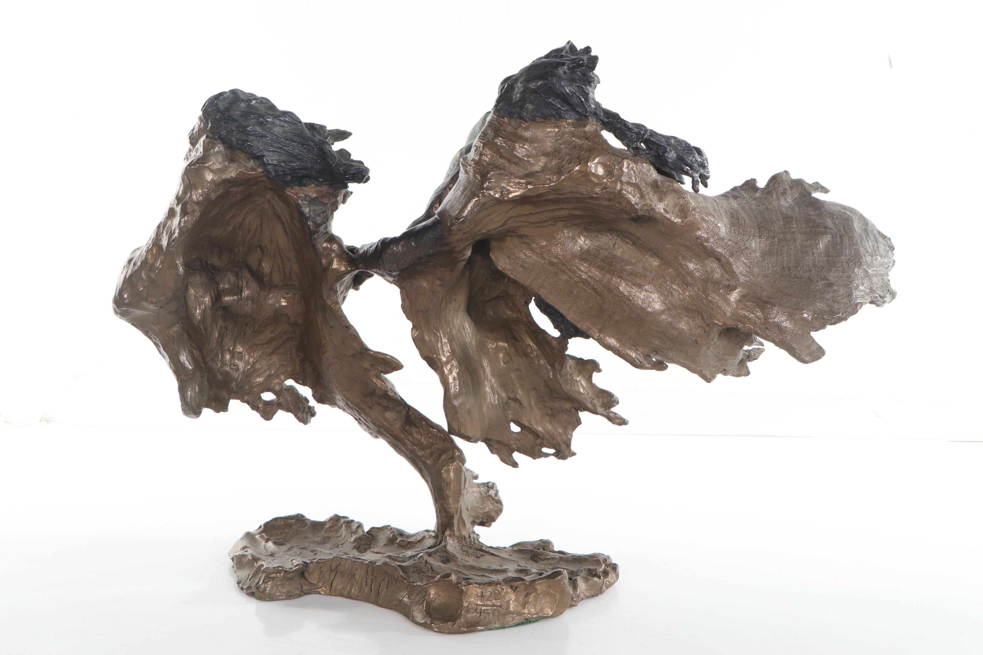 Mark Hopkins Bronze Sculpture "Broken Treaty," circa 1993