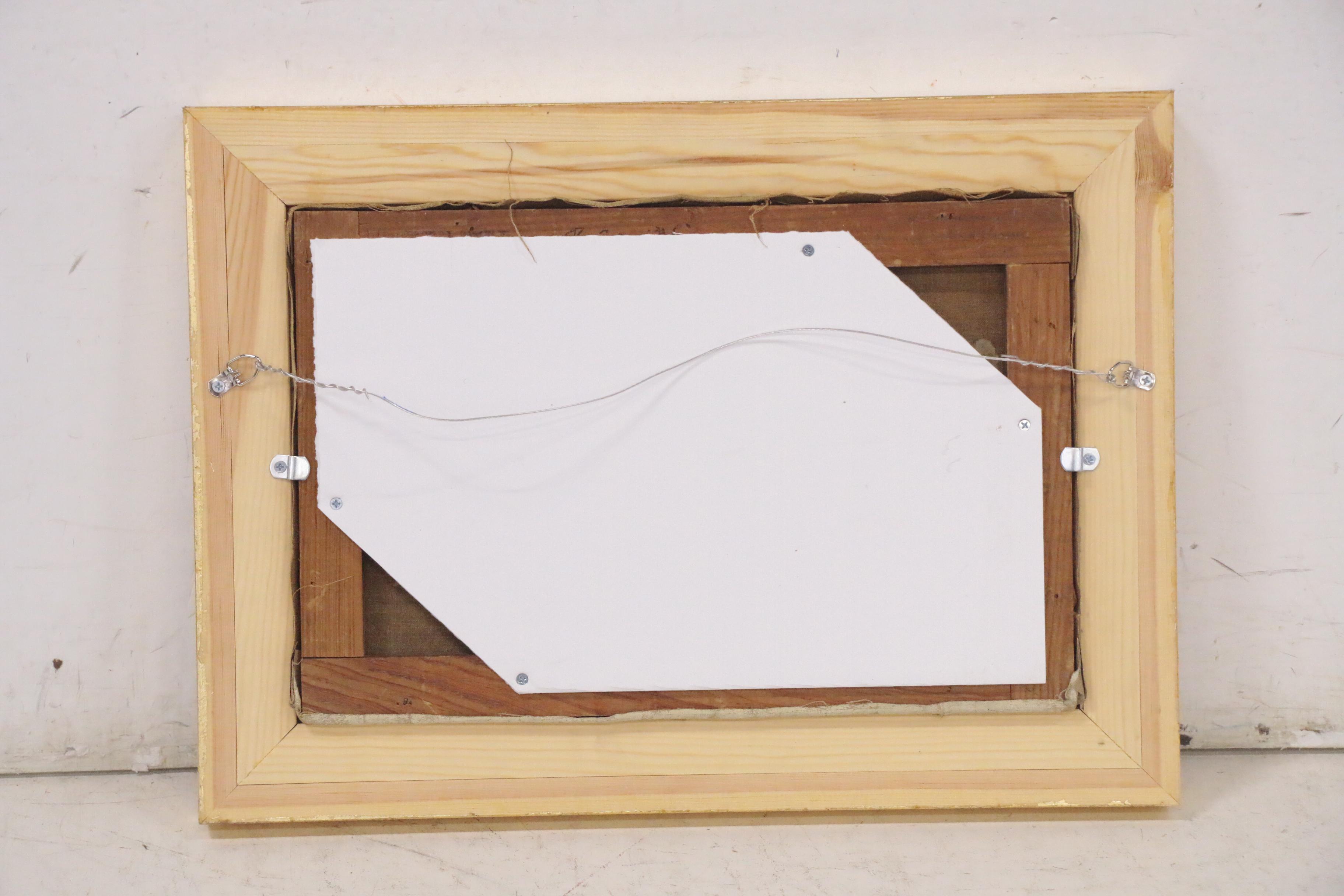 Lucien Bessonnat Oil Painting of European Harbor, Mid-20th Century