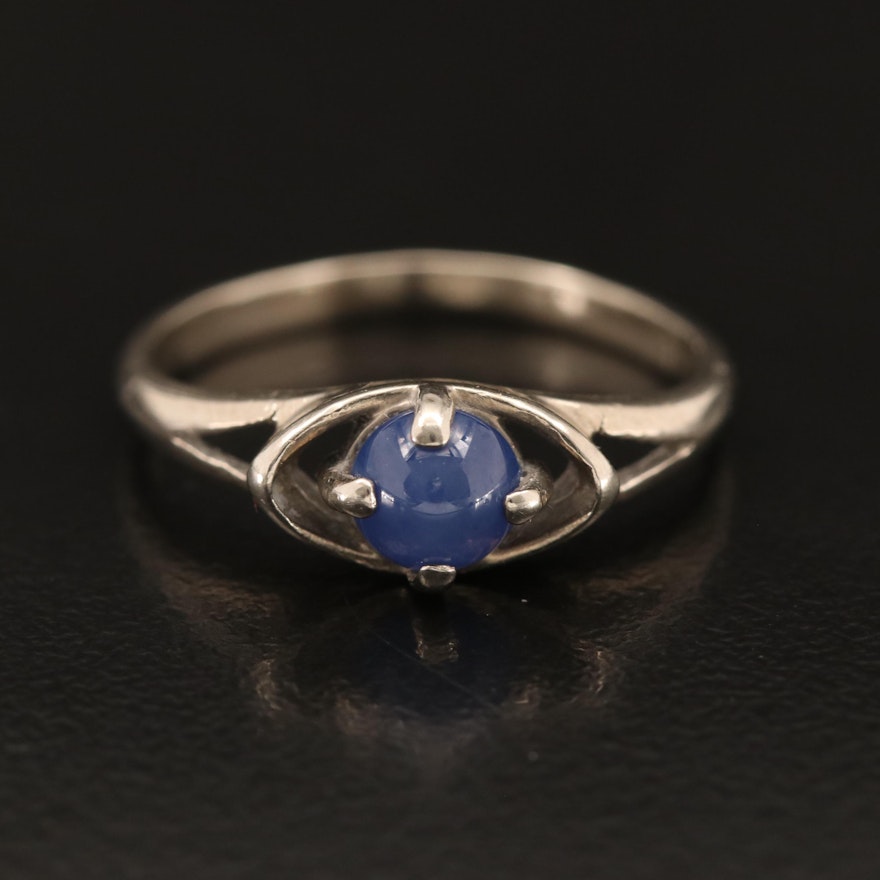 Vintage 10K Sapphire Ring
