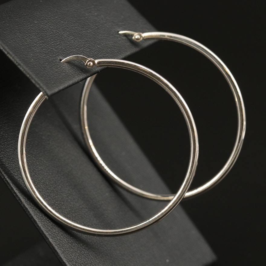 14K Circular Hoop Earrings