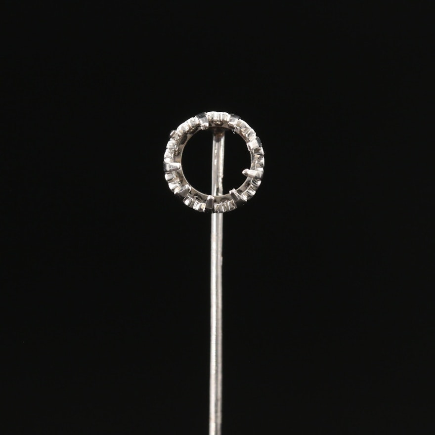 Vintage Platinum Stick Pin