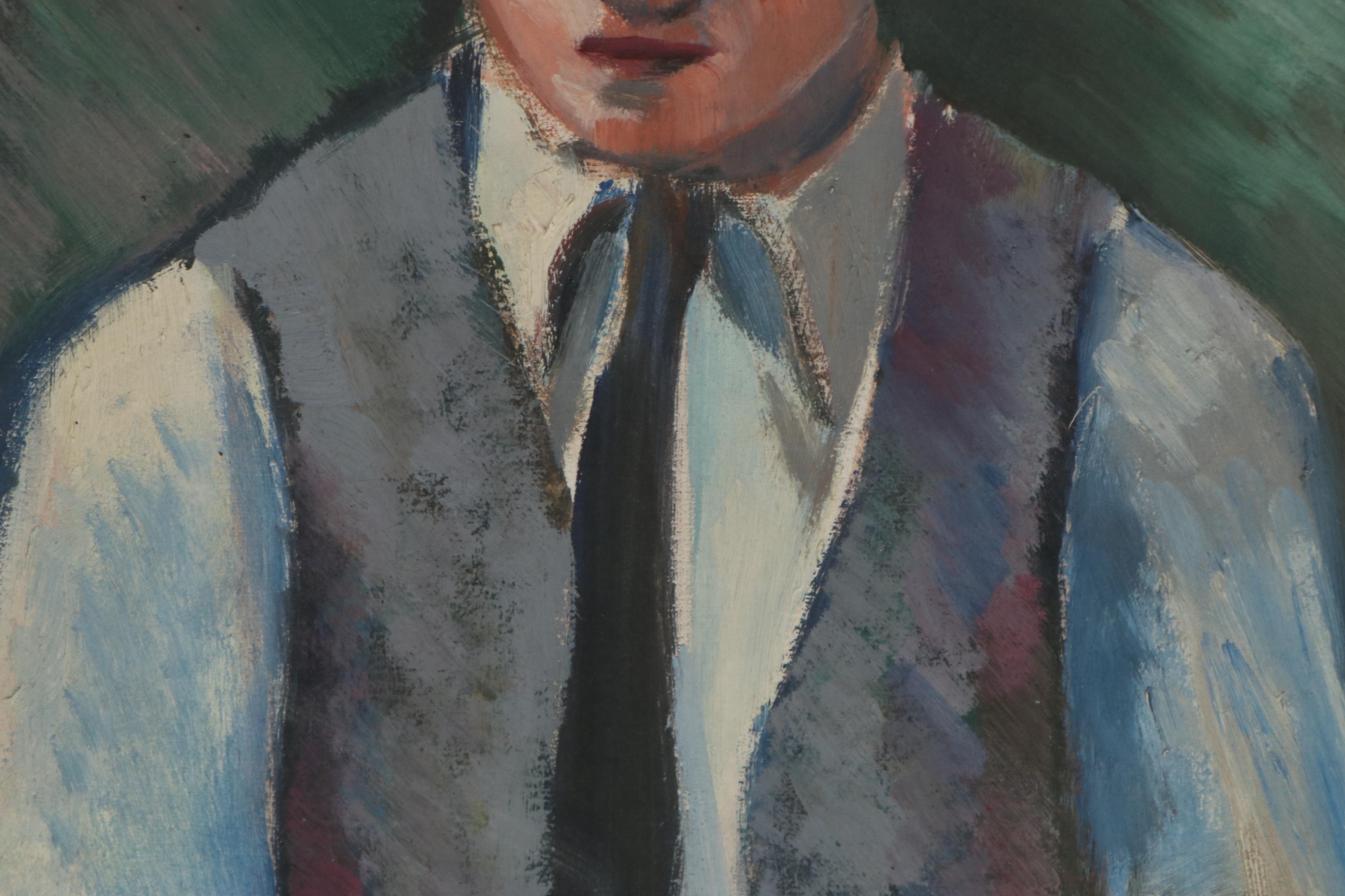 Thomas Brownell Eldred Oil Painting "Study," Mid-20th Century