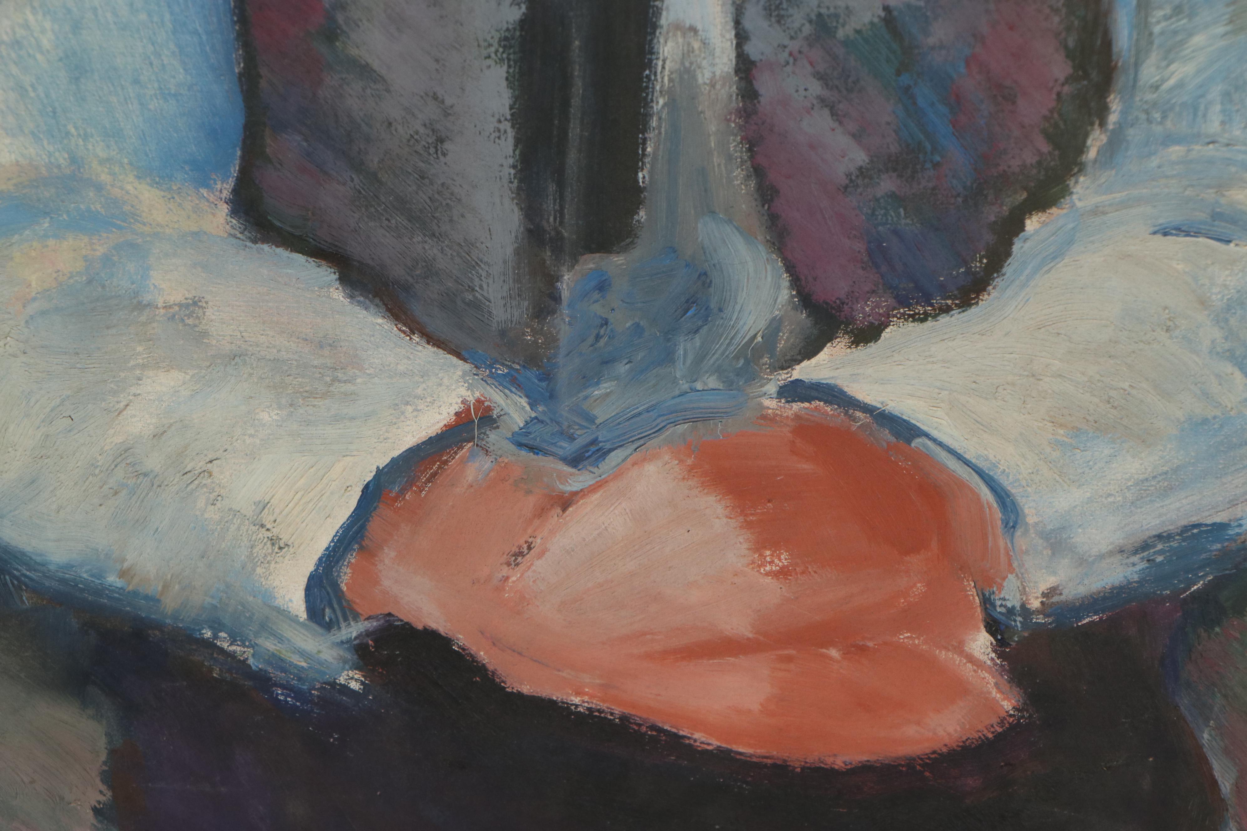 Thomas Brownell Eldred Oil Painting "Study," Mid-20th Century