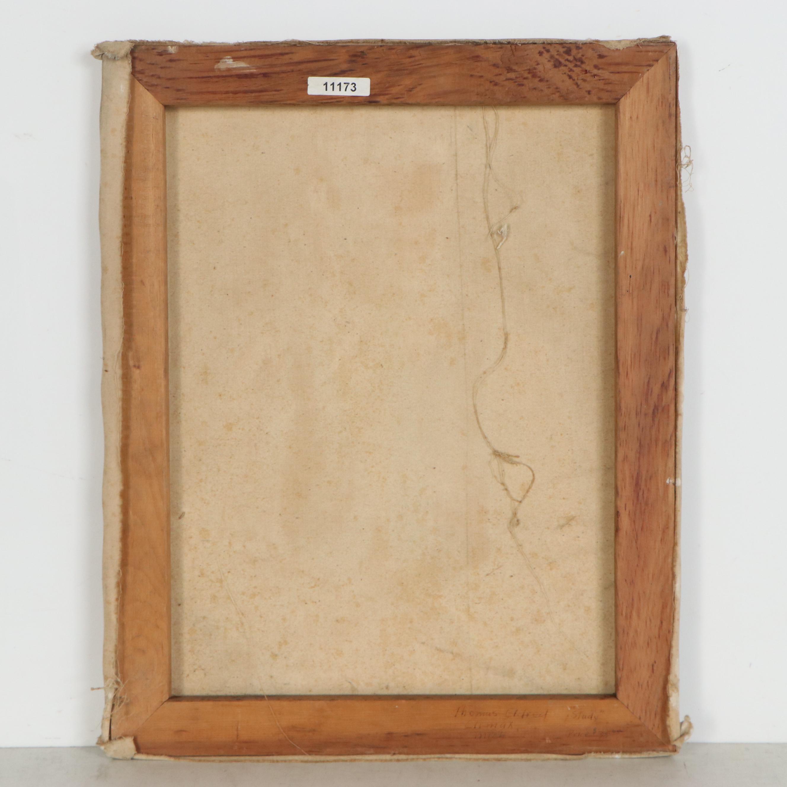 Thomas Brownell Eldred Oil Painting "Study," Mid-20th Century