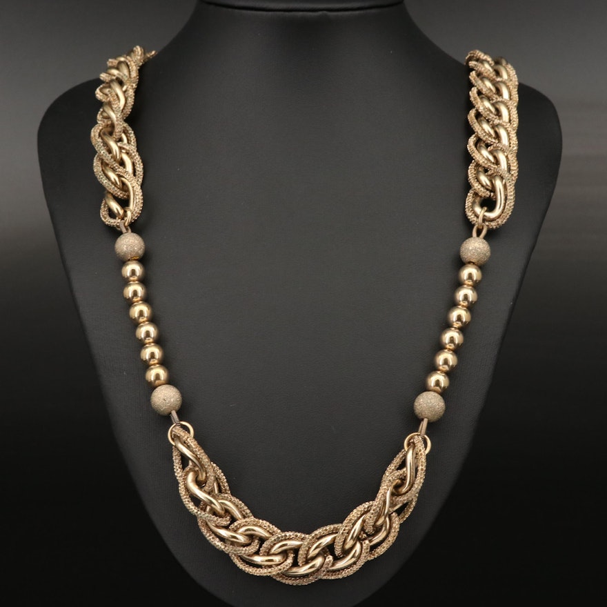 Dolce & Gabbana Chain and Bead Necklace