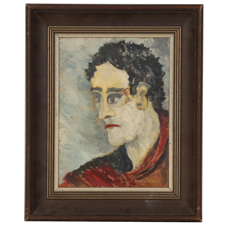 Oil Portrait of a Man, Mid-20th Century