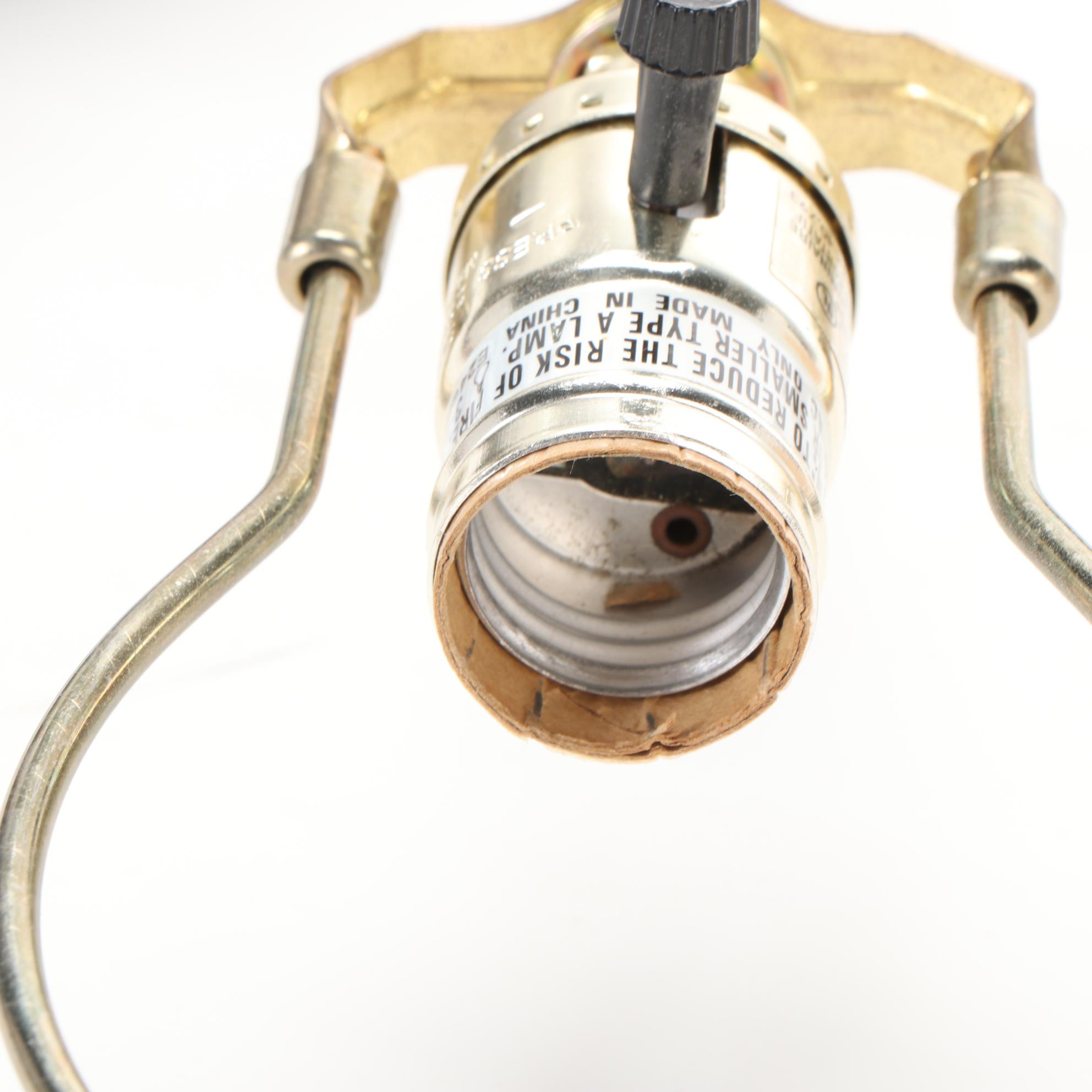 Patinated Tang Style Horse Table Lamp with Ultrasuede Lamp Shade