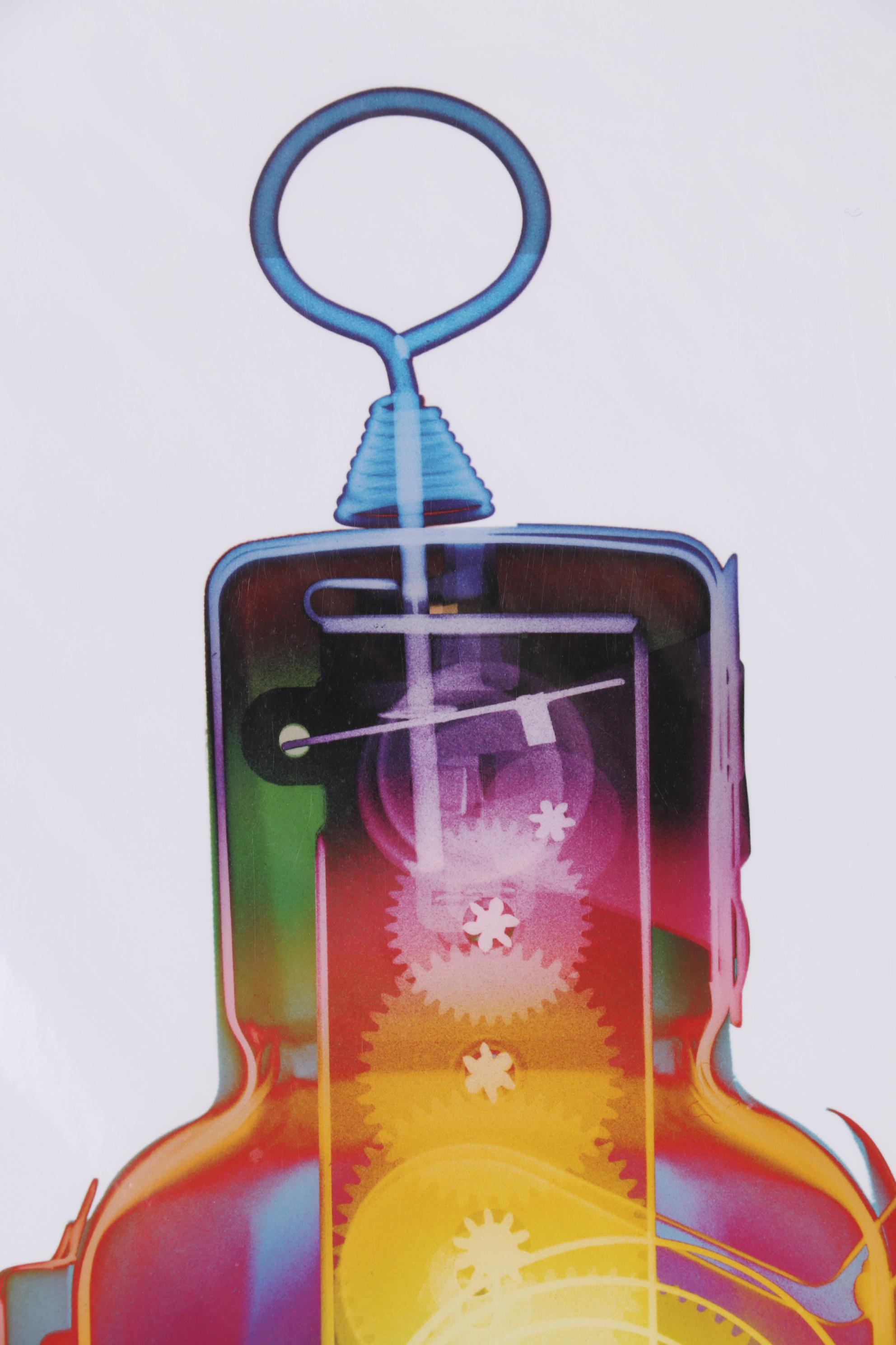 Roy Livingston Giclée of Colorized X-Ray of Toy Robot