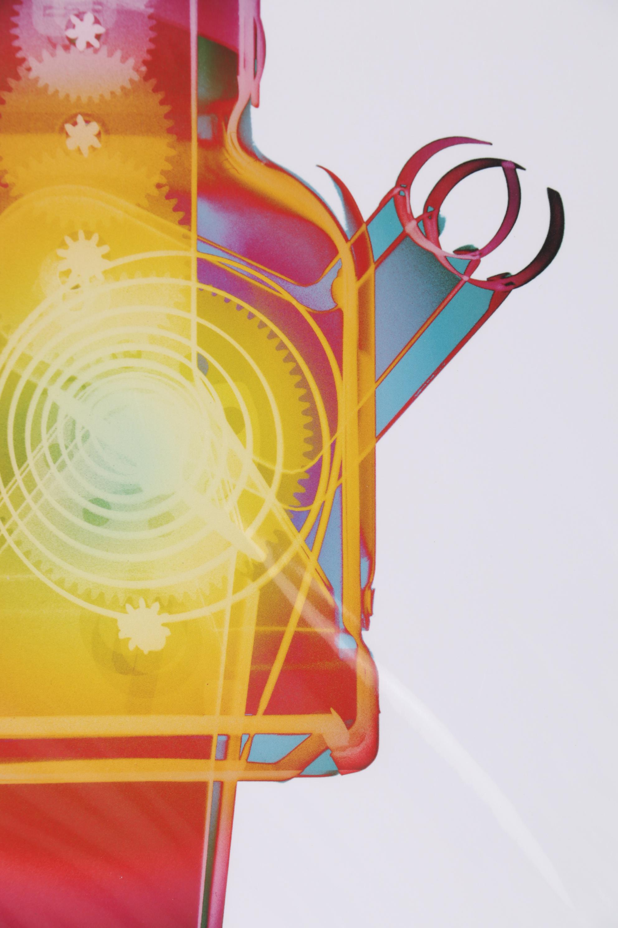 Roy Livingston Giclée of Colorized X-Ray of Toy Robot