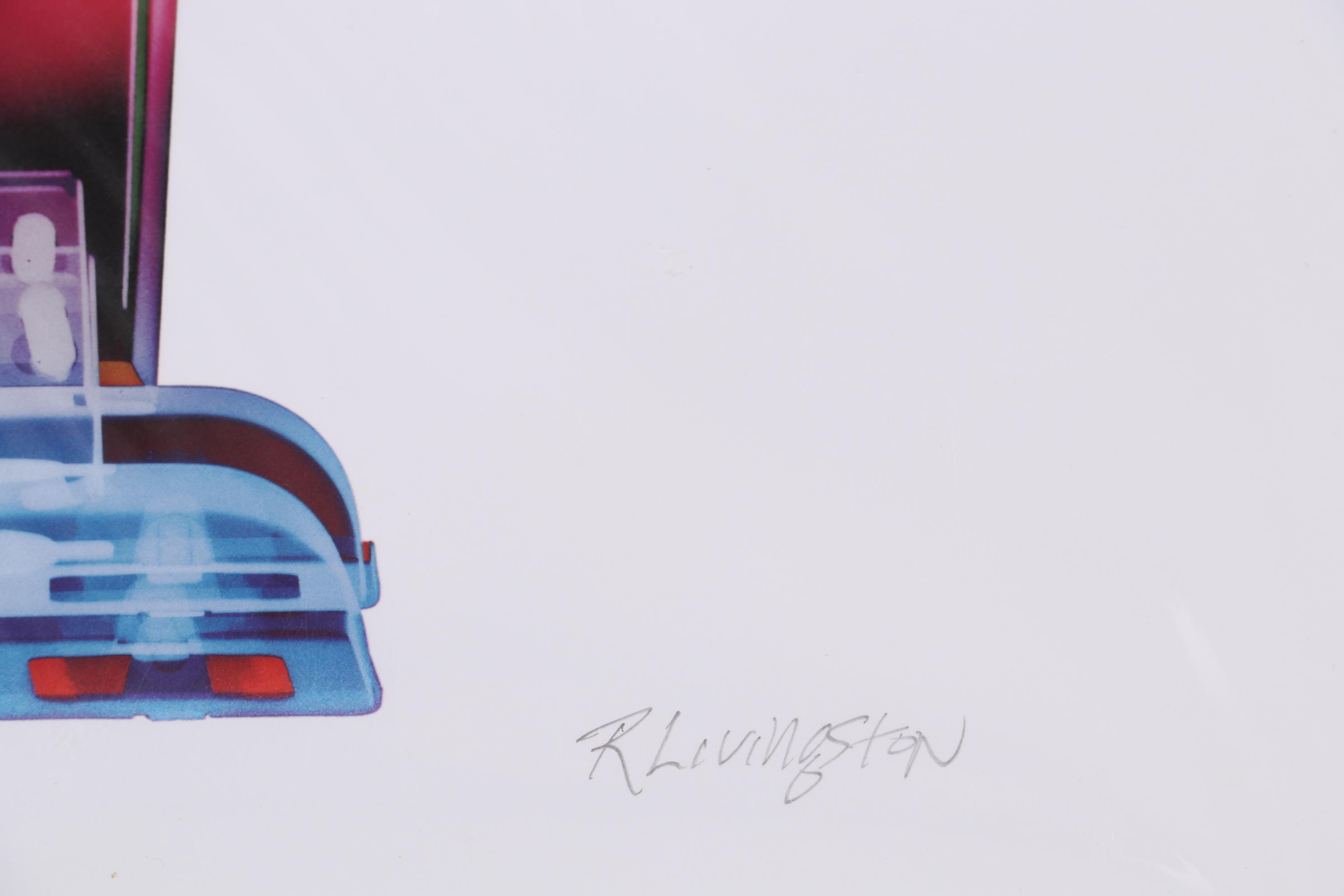 Roy Livingston Giclée of Colorized X-Ray of Toy Robot