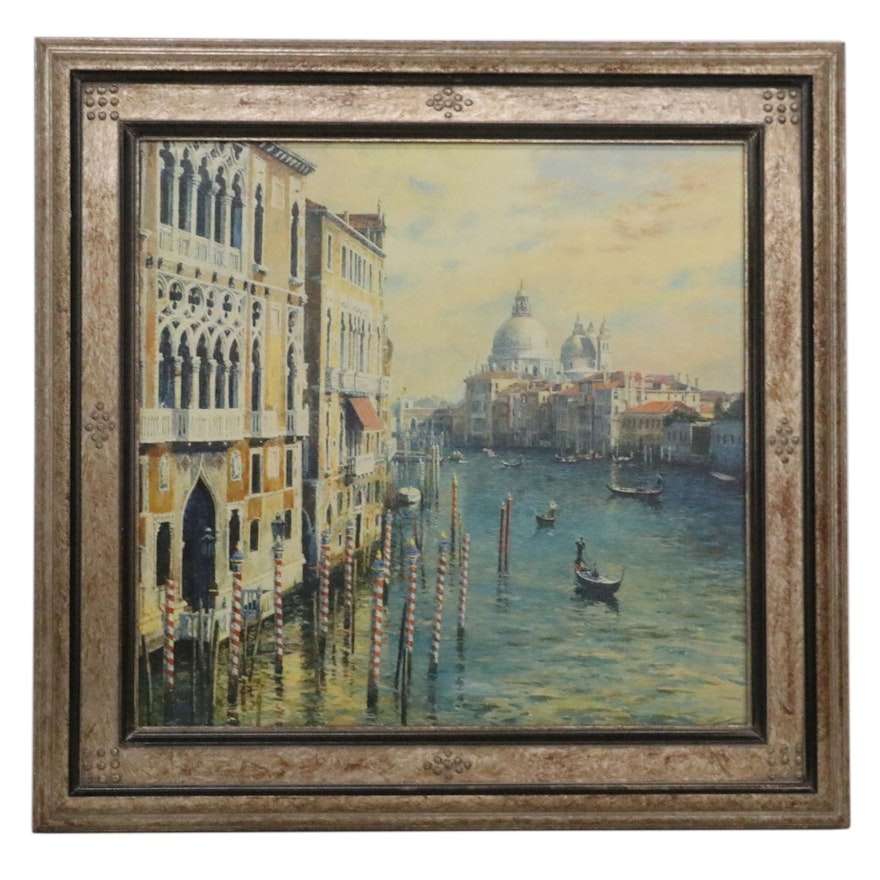 Curt Walters Embellished Offset Lithograph "The Opal Venice," 1998