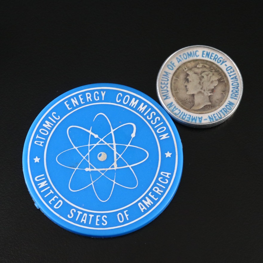 Irradiated Dimes From the 1964 World's Fair and Museum of Atomic Energy