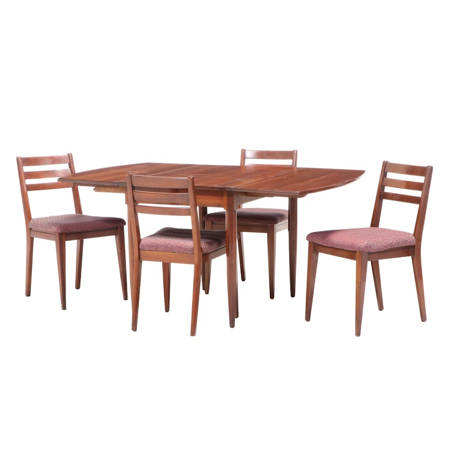 Five-Piece Consider H. Willett Mid Century Modern Cherrywood Dining Set