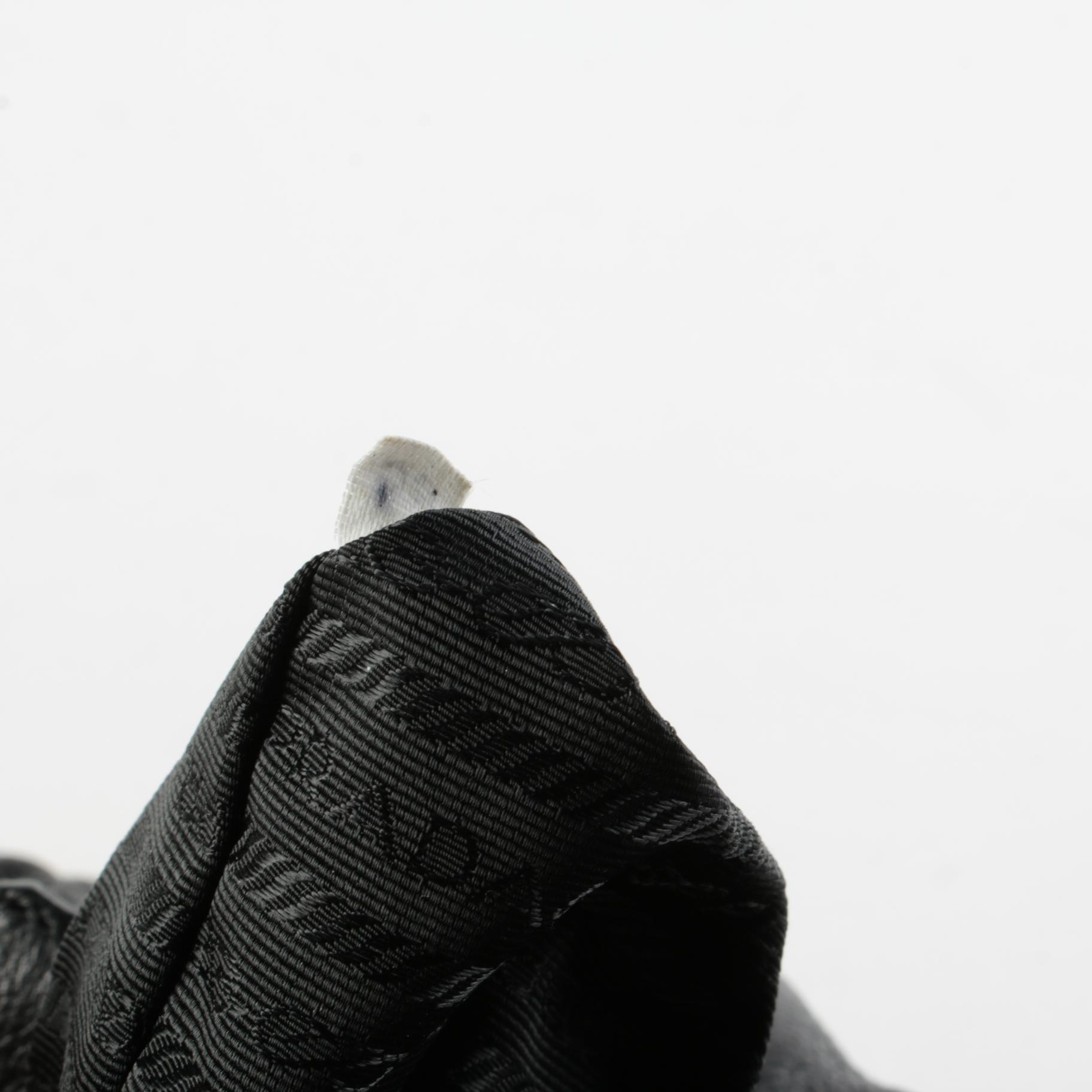 Prada Two-Way Shoulder Bag in Black Leather