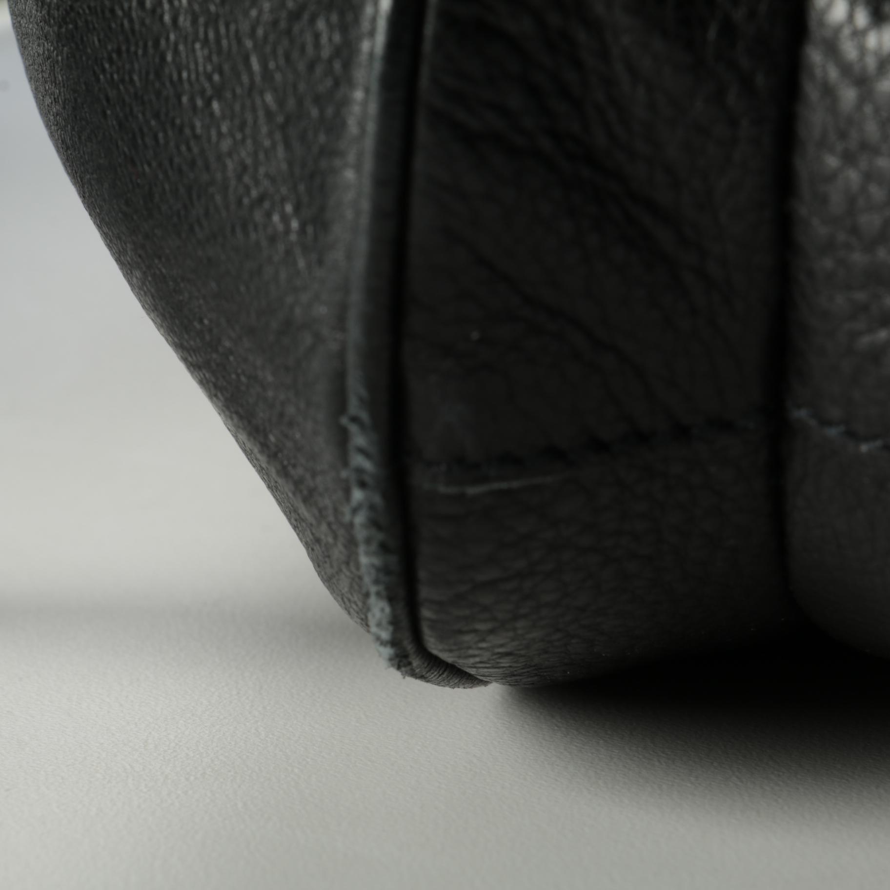 Prada Two-Way Shoulder Bag in Black Leather