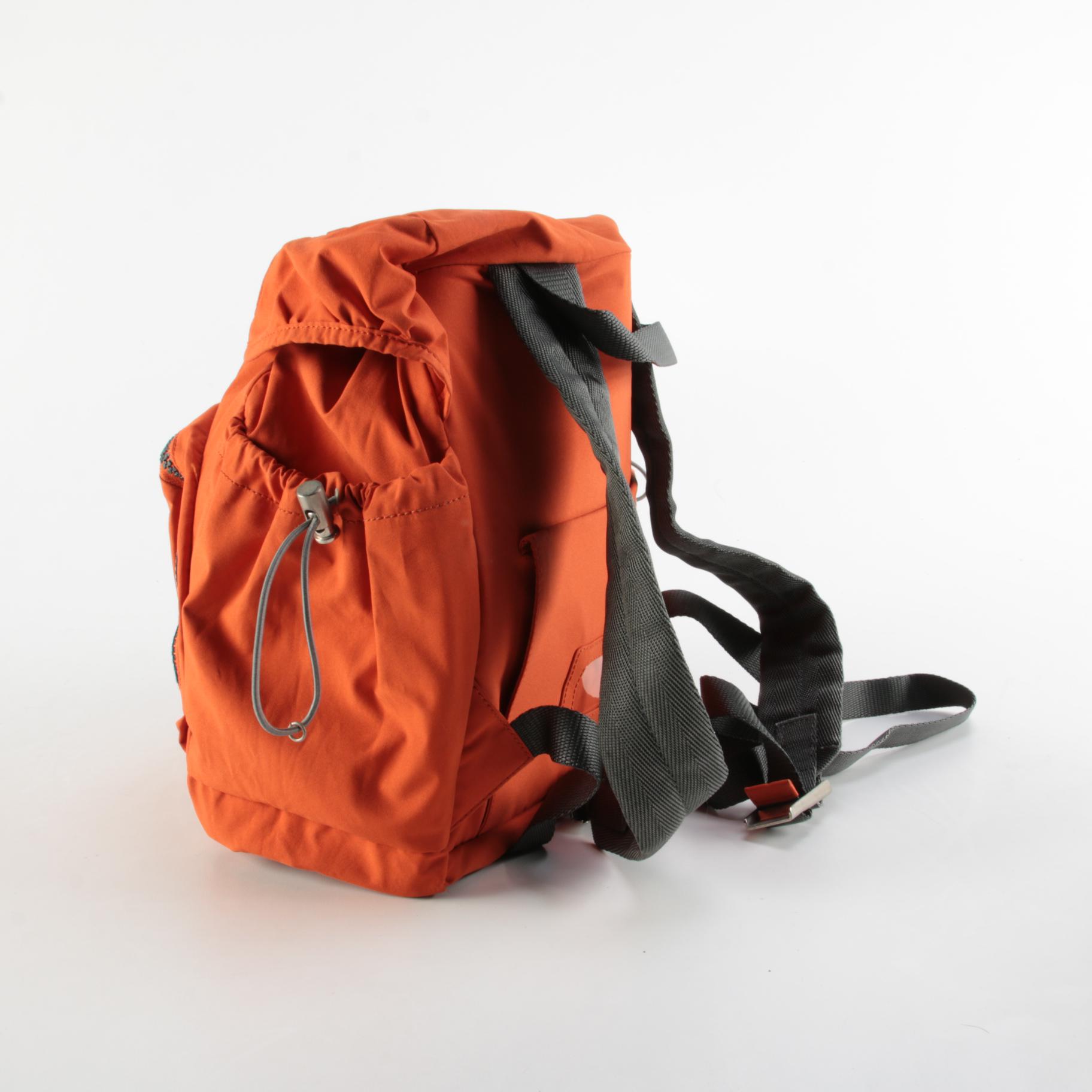 Prada Sport 4VZ007 Burnt Orange Nylon Backpack Purse