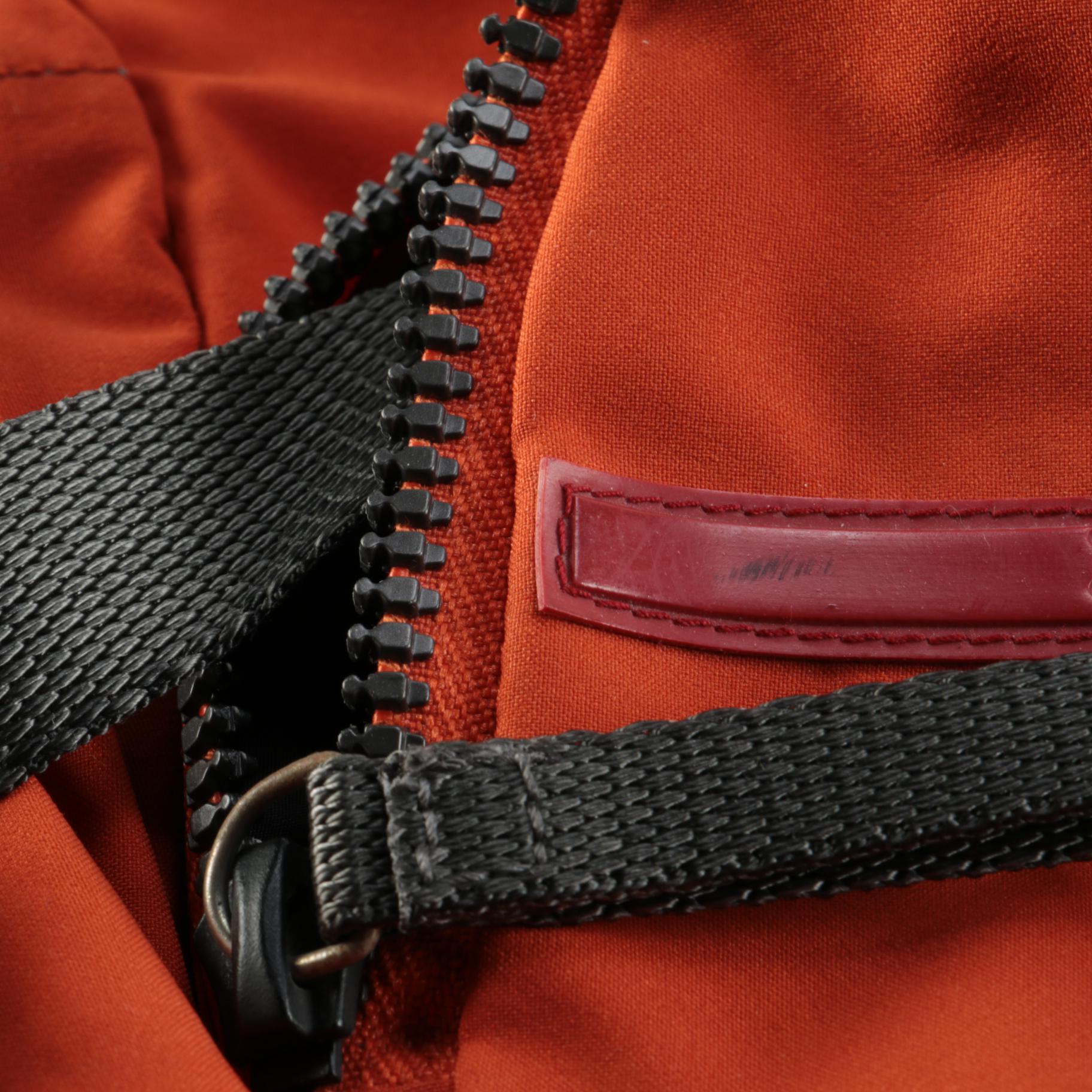 Prada Sport 4VZ007 Burnt Orange Nylon Backpack Purse