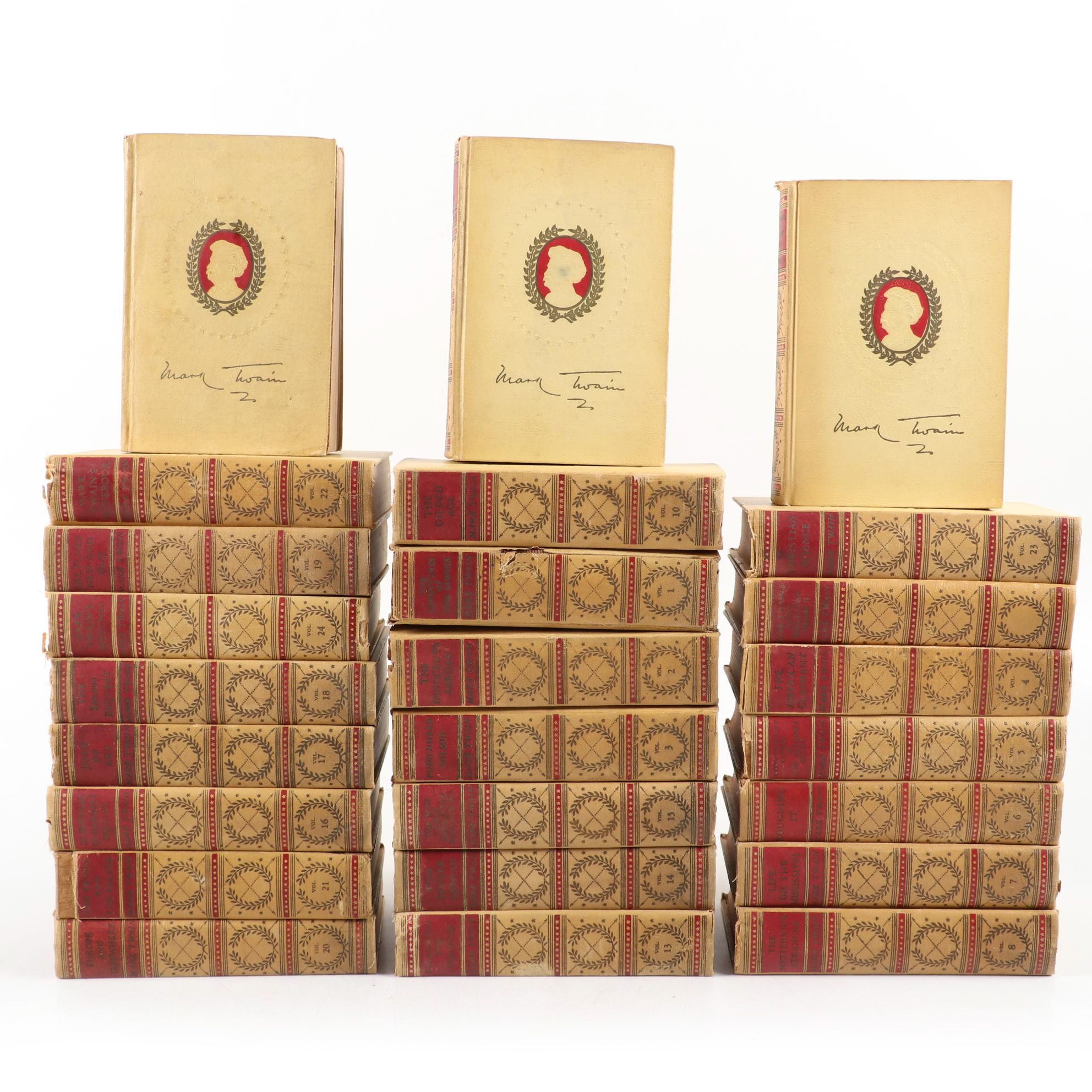 "The Complete Works of Mark Twain", 25 Volume Collection, Early 20th Century