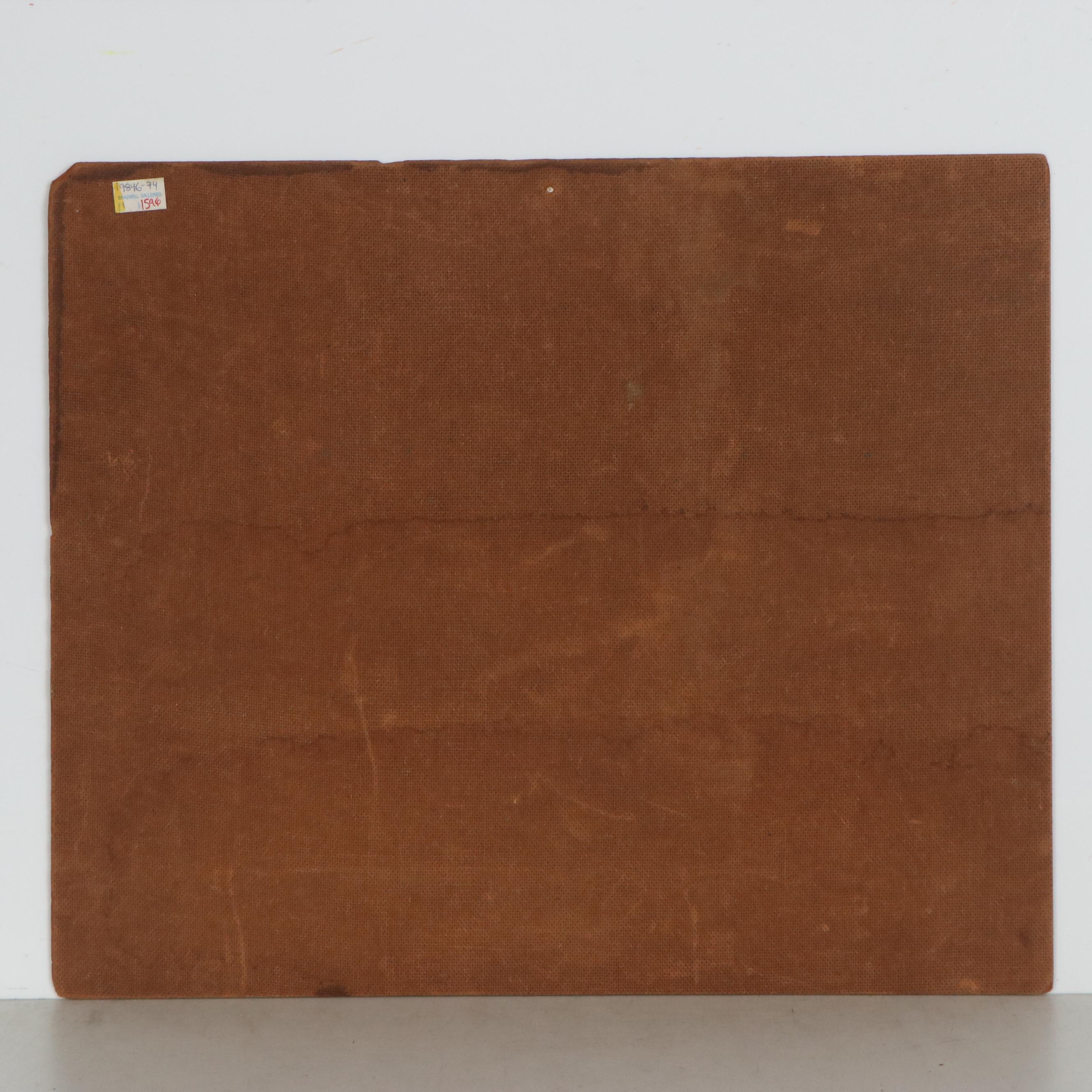 Paul Herzel Oil Painting of Woman on Horseback, Mid-20th Century