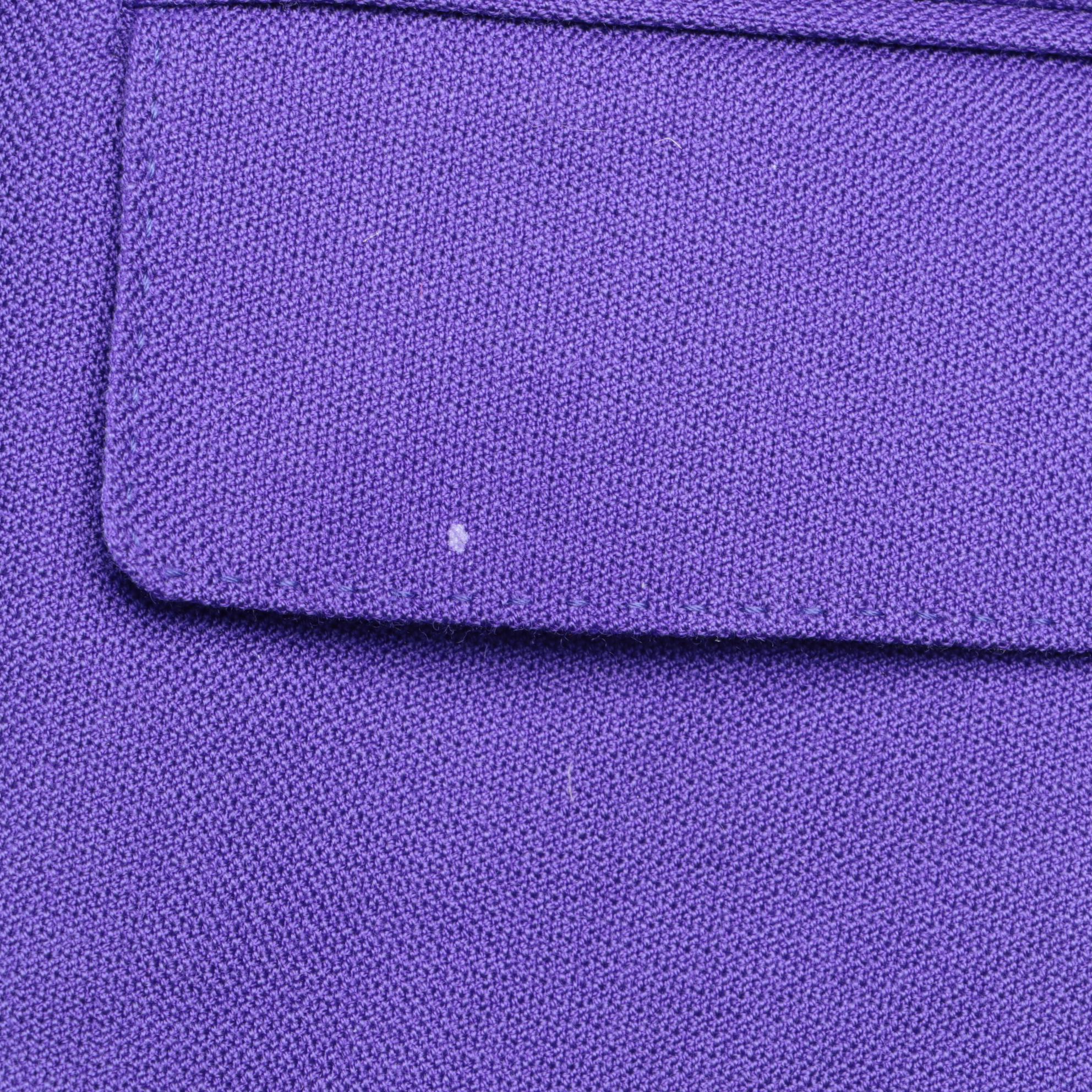 Ralph Lauren Purple Label Double-Breasted Purple Cashmere Jacket