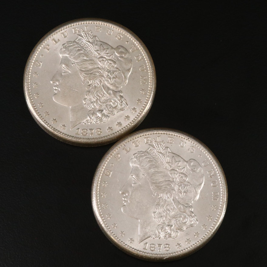 Uncirculated 1878-S Morgan Silver Dollars