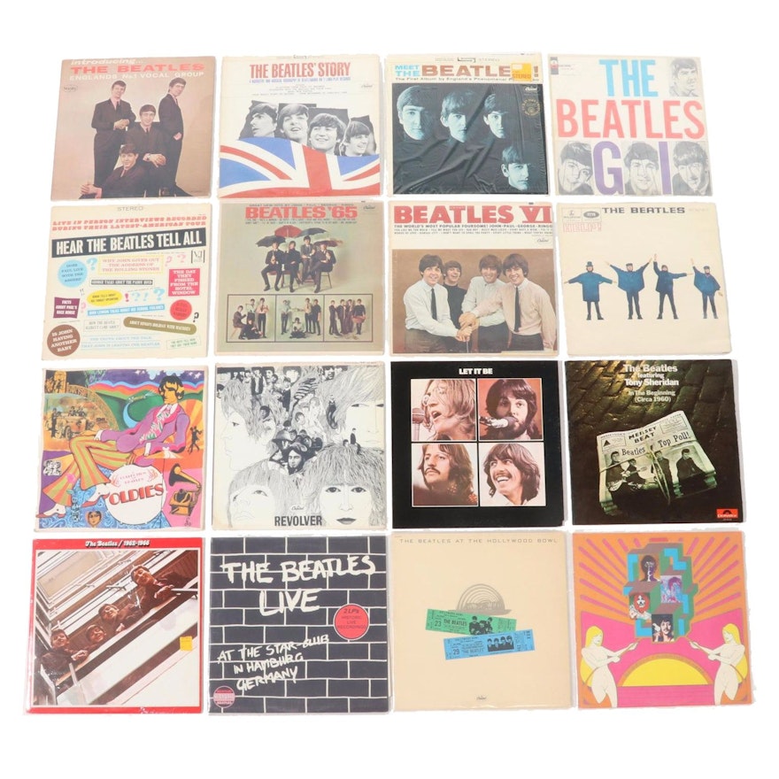 The Beatles Including "Revolver", "Let it Be" and Other Vinyl Records