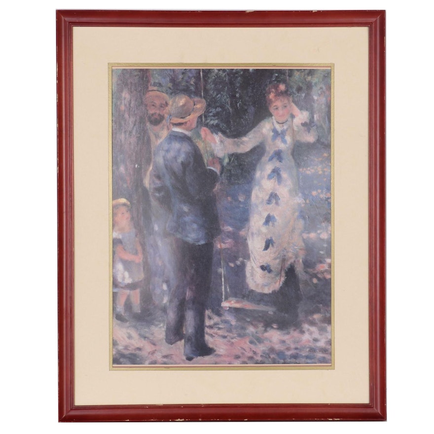 Offset Lithograph after Pierre-Auguste Renoir "The Swing," Late 20th Century