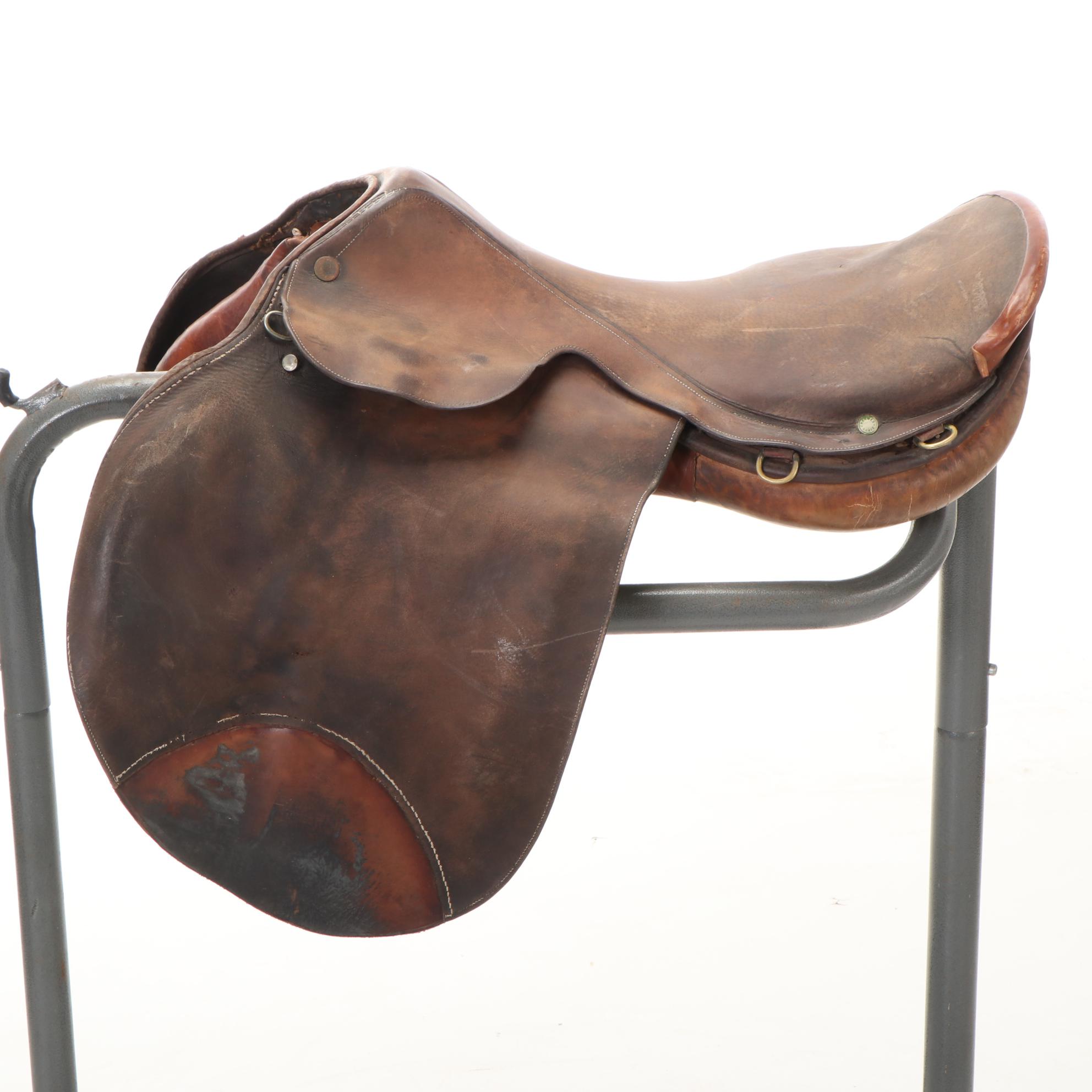 Hermès English Riding Saddle, Mid-20th Century