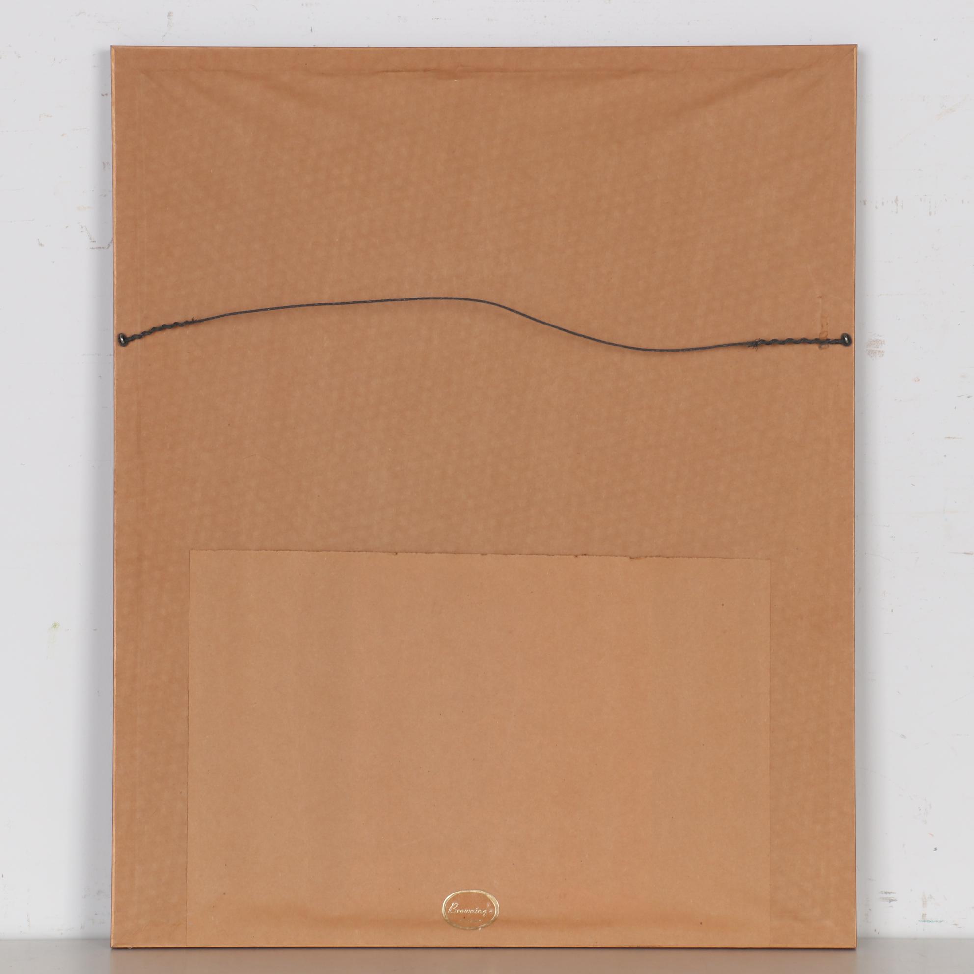 John Ruthven Offset Lithograph "Cardinals at Fisher Hall," Late 20th Century