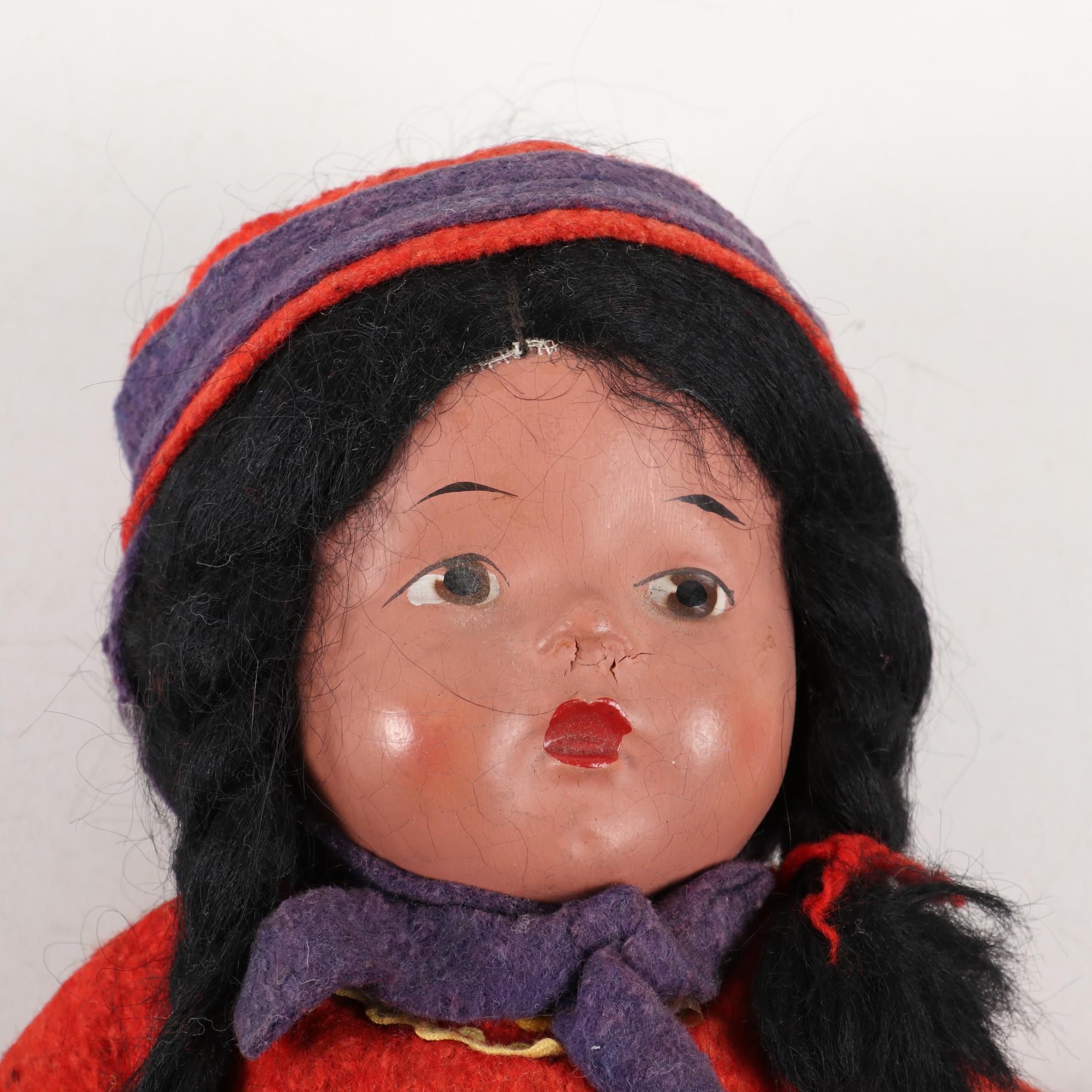 Reliable Toy Company "Hiawatha" Composition Doll, 1948